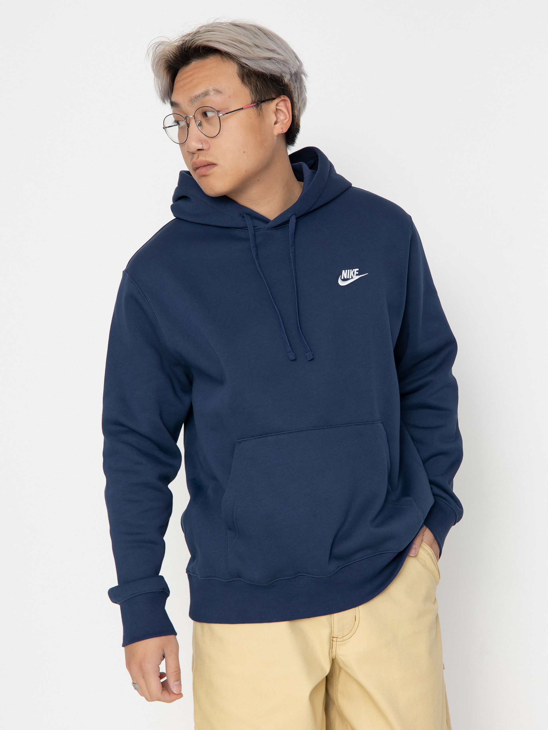 Nike SB Club HD Hoodie (midnight navy/midnight navy/white)