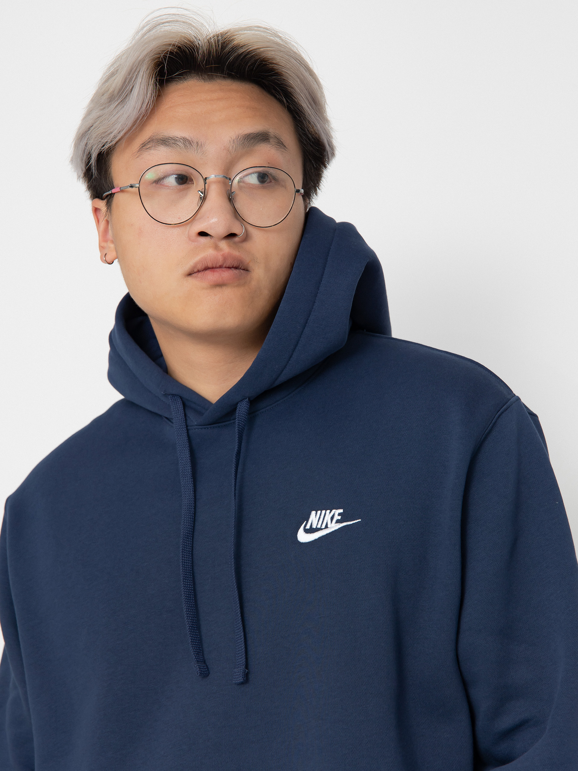 Nike SB Club HD Hoodie (midnight navy/midnight navy/white)