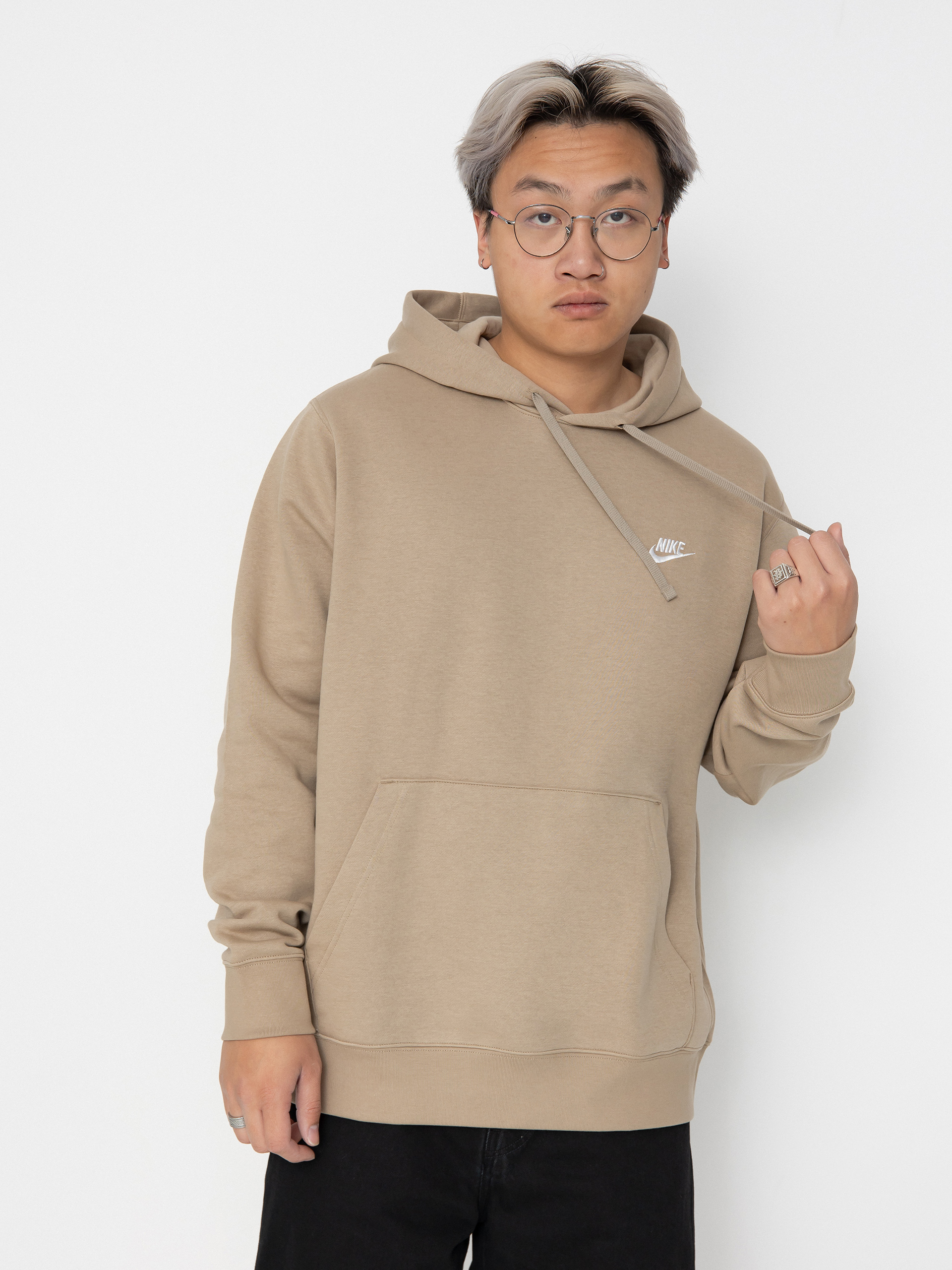 Nike SB Club HD Hoodie (khaki/khaki/white)