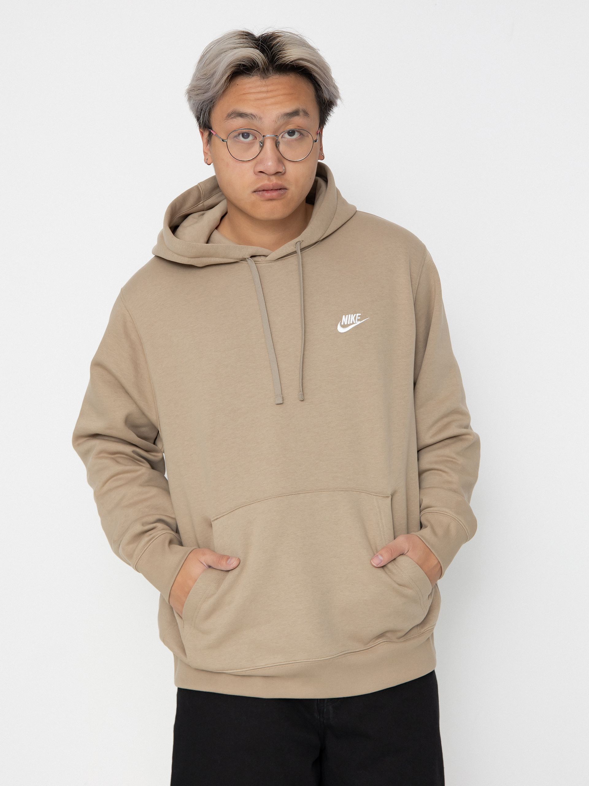 Nike SB Club HD Hoodie (khaki/khaki/white)