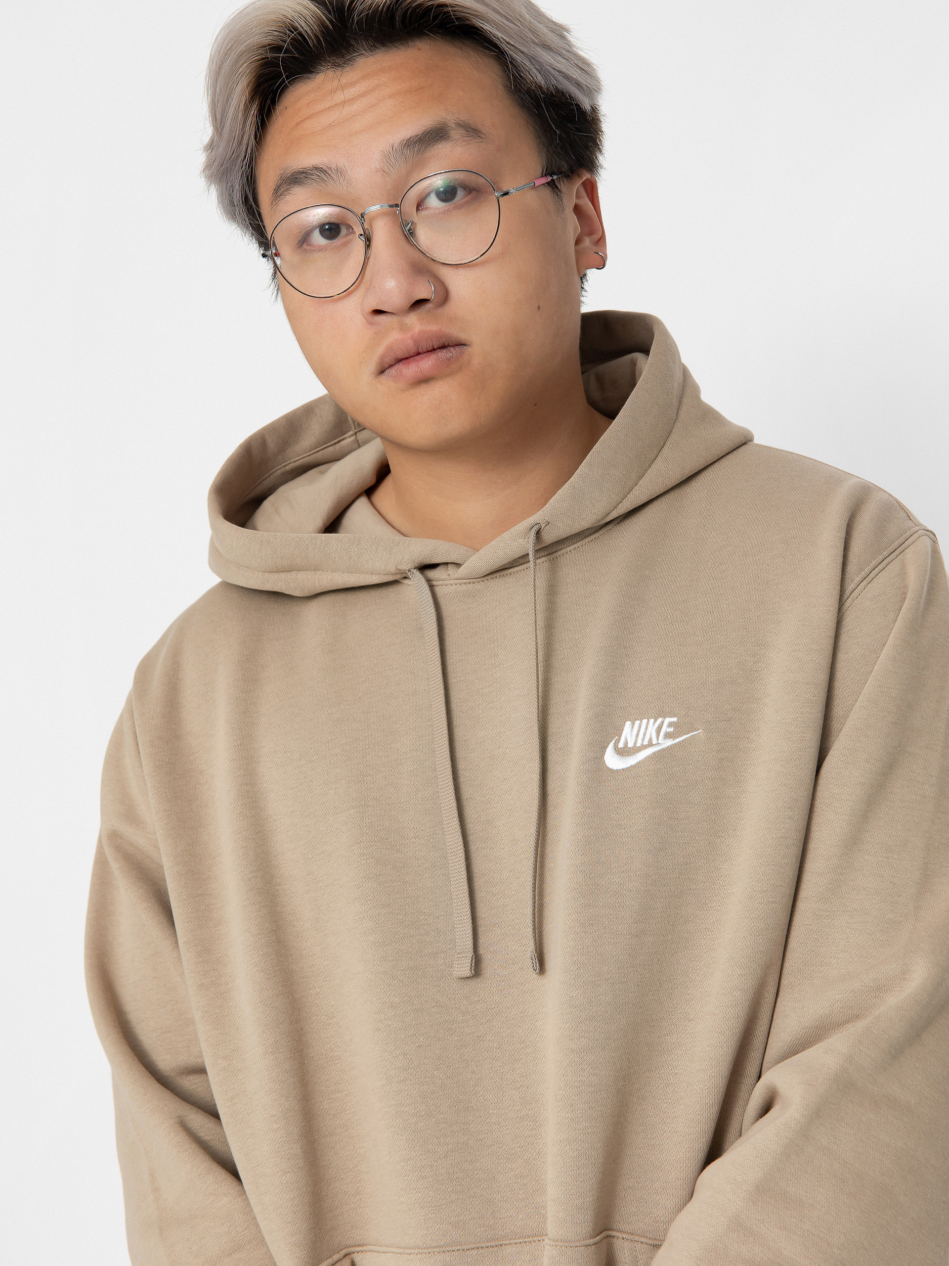 Nike SB Club HD Hoodie (khaki/khaki/white)