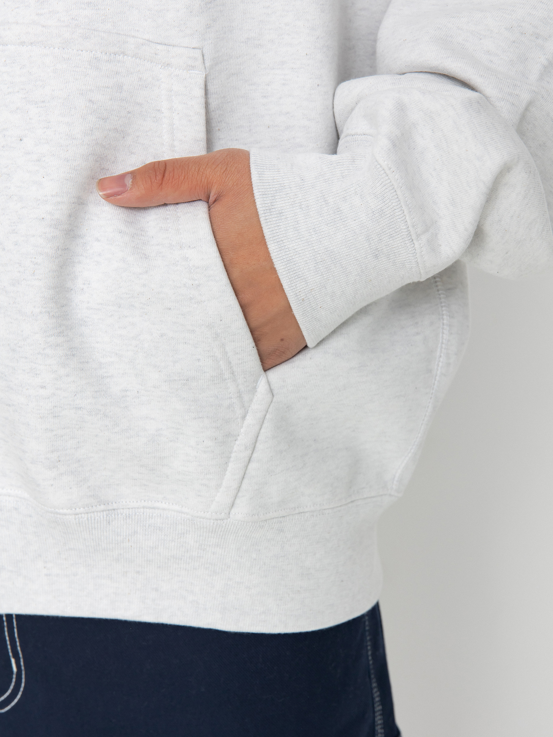Nike SB Solo Swoosh ZHD Hoodie (birch heather/white)