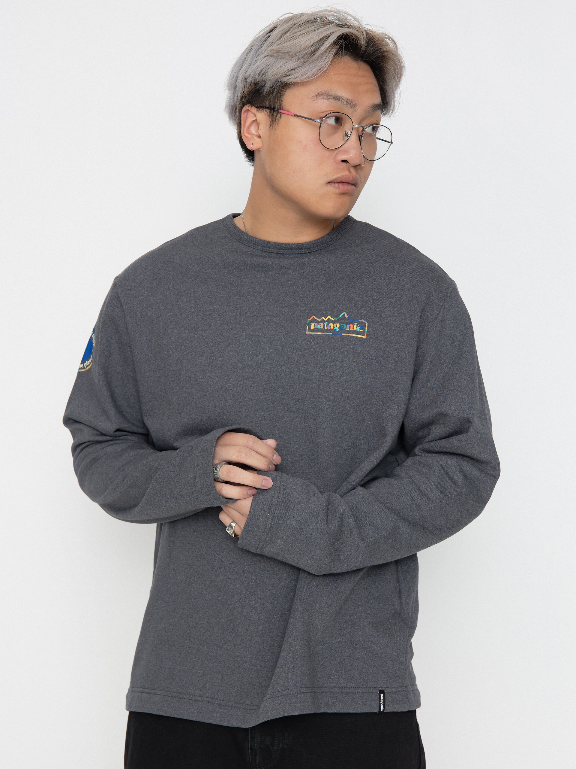 Patagonia sweatshirt grey on sale