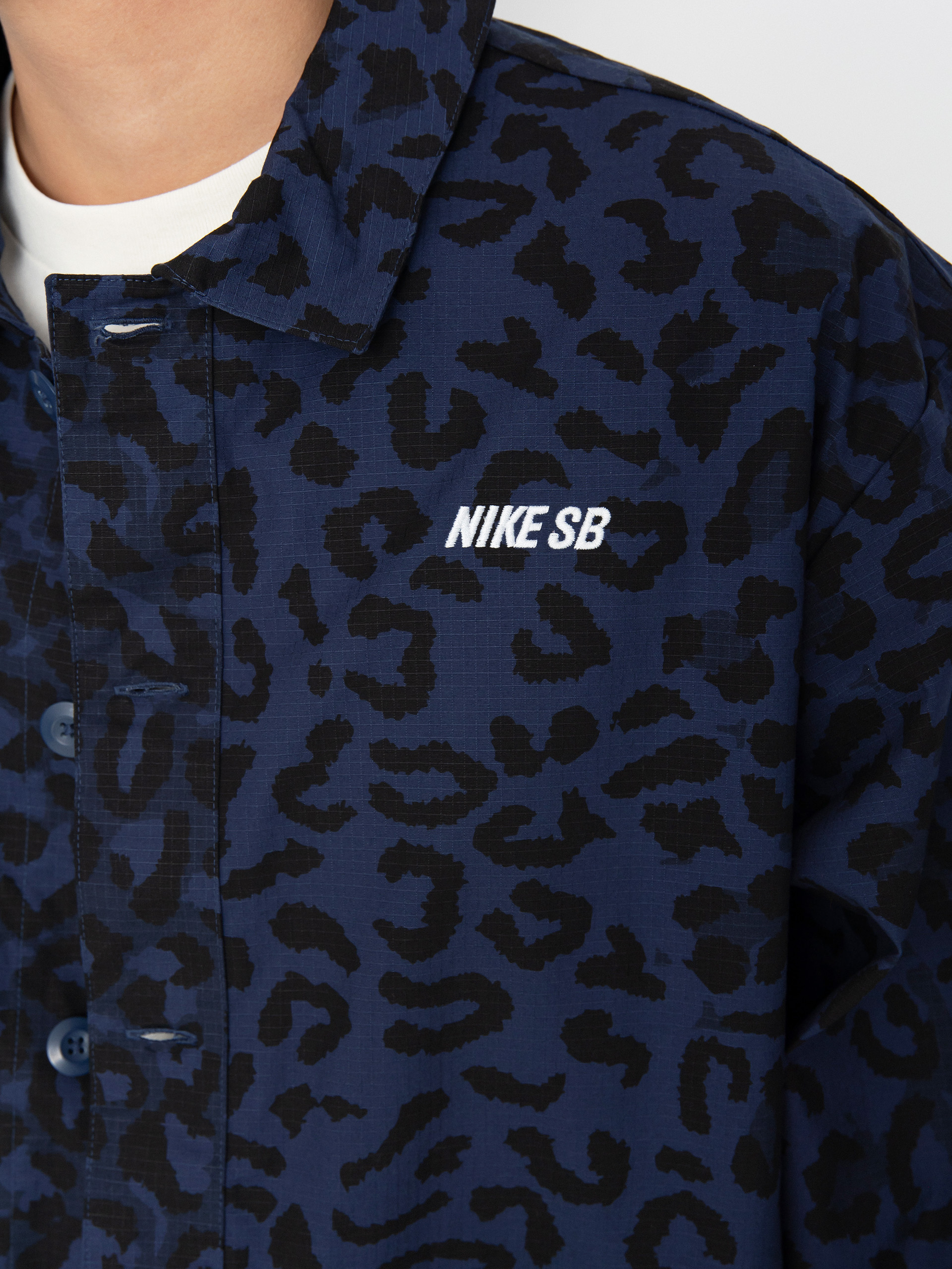 Nike SB Chore Aop Jacket - navy blue (midnight navy/white)