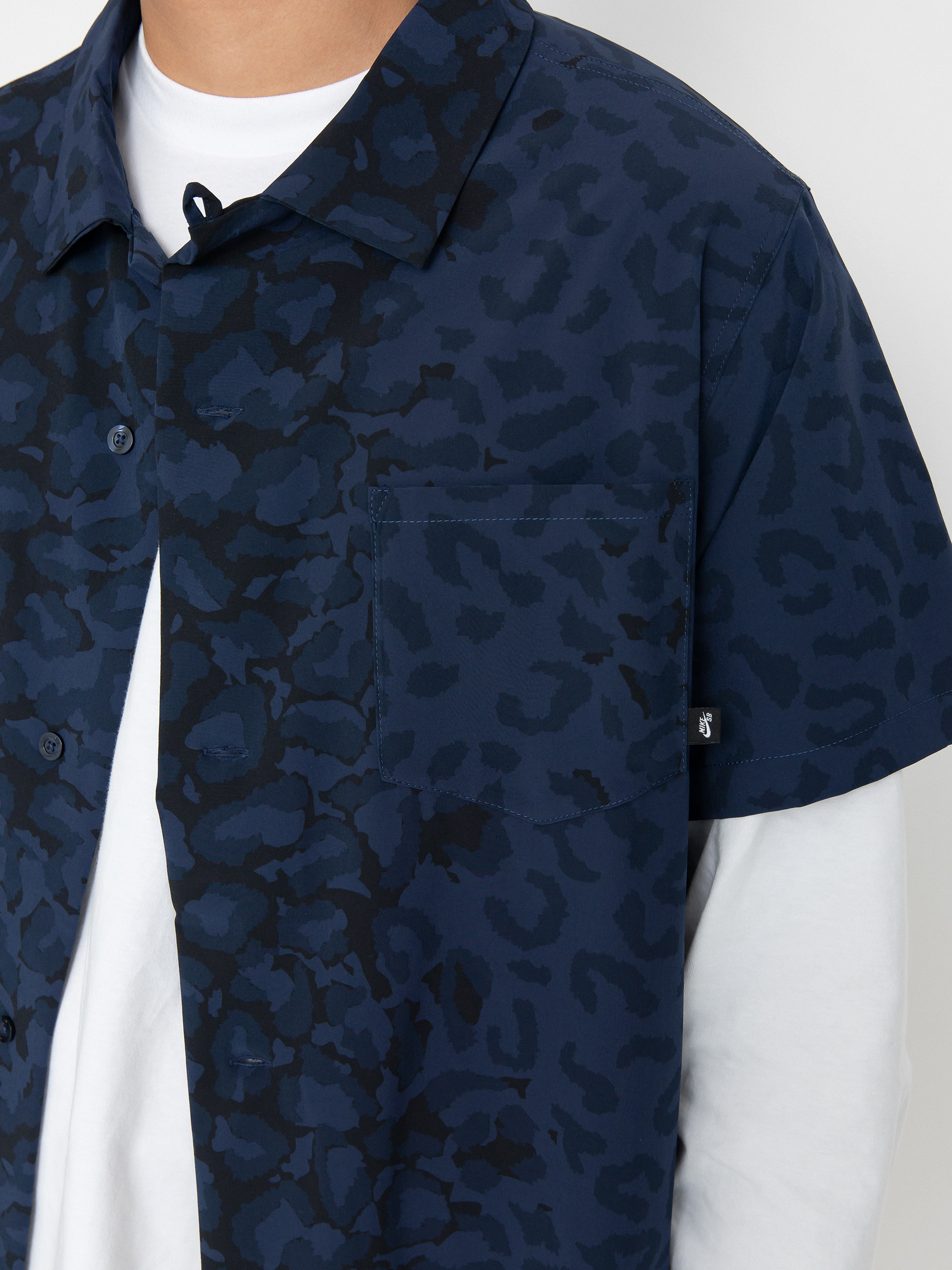Nike SB Bowling Aop Shirt (midnight navy)