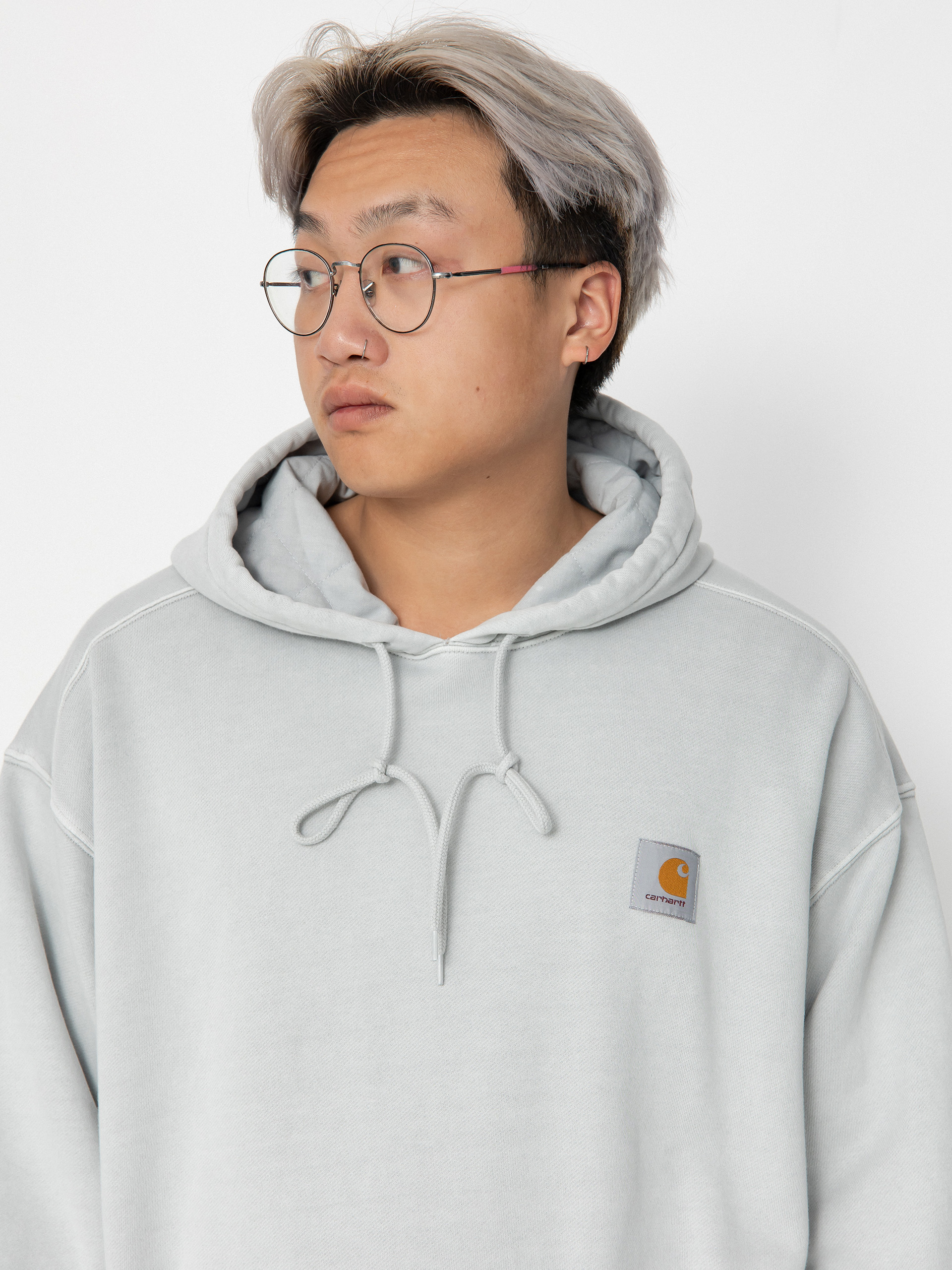 Carhartt WIP Nelson HD Hoodie grey sonic silver