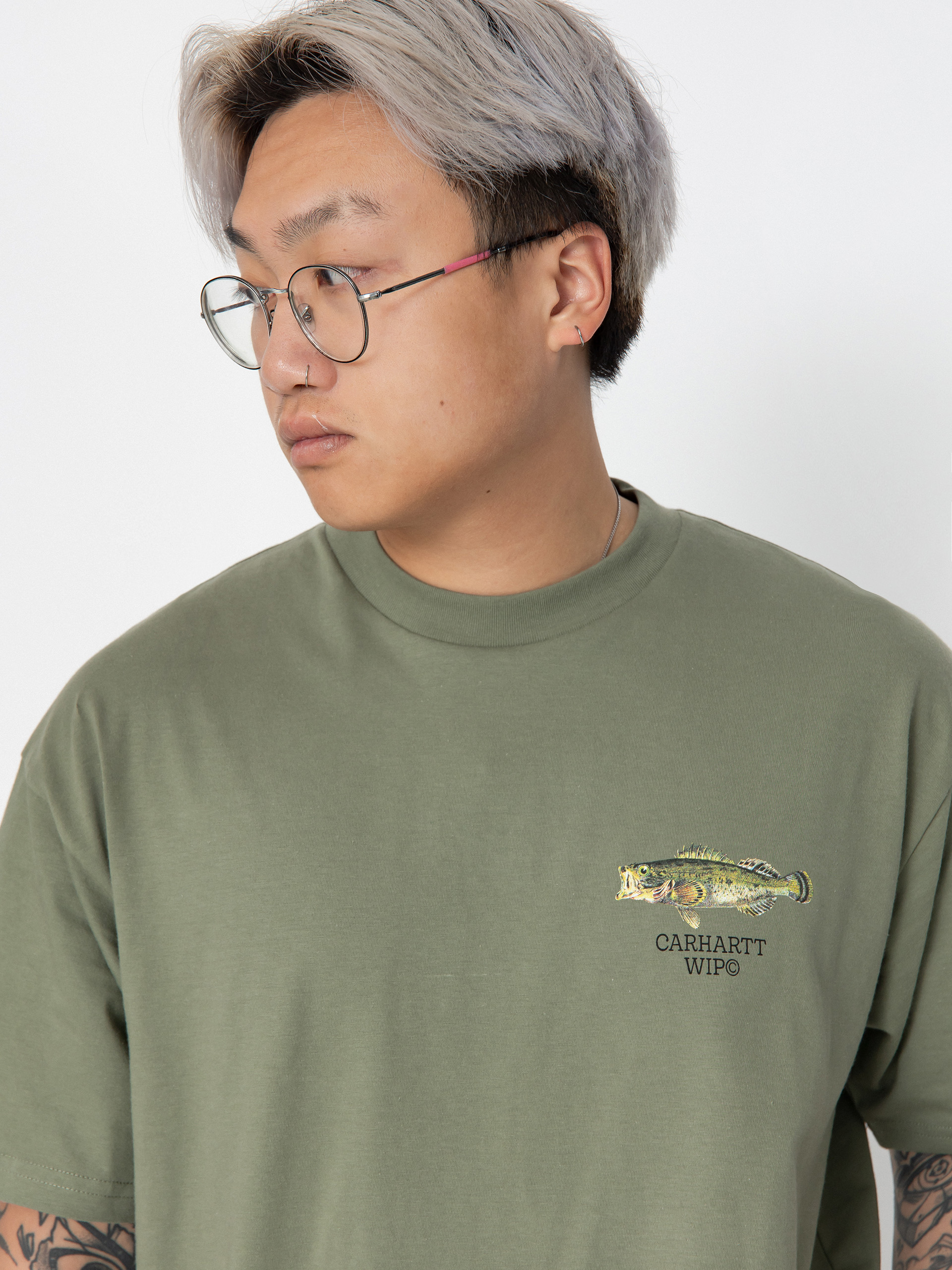 Carhartt WIP Fish T-Shirt (dollar green)