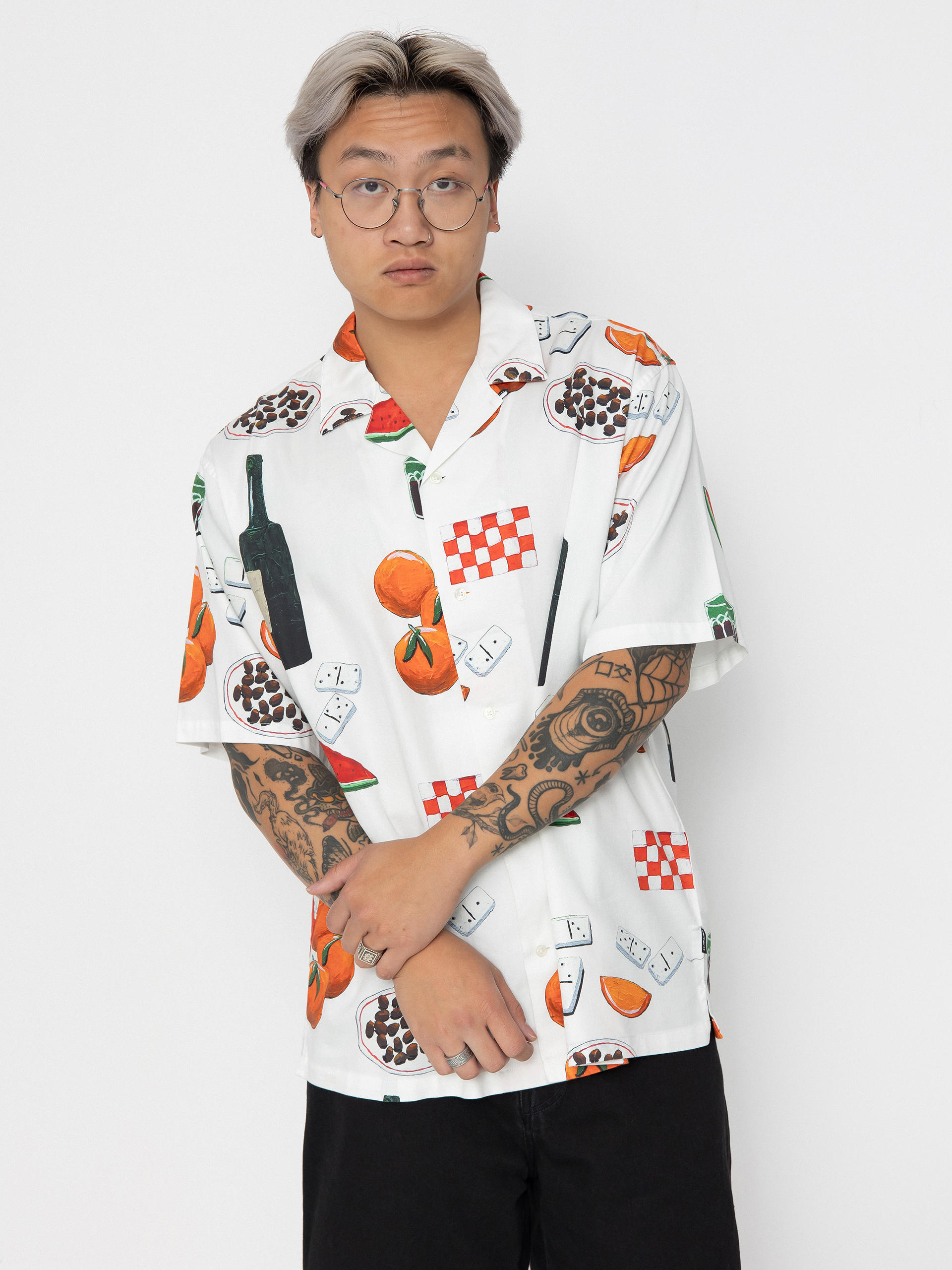 Carhartt WIP Isis Maria Dinner Hemd (isis maria dinner print/white)