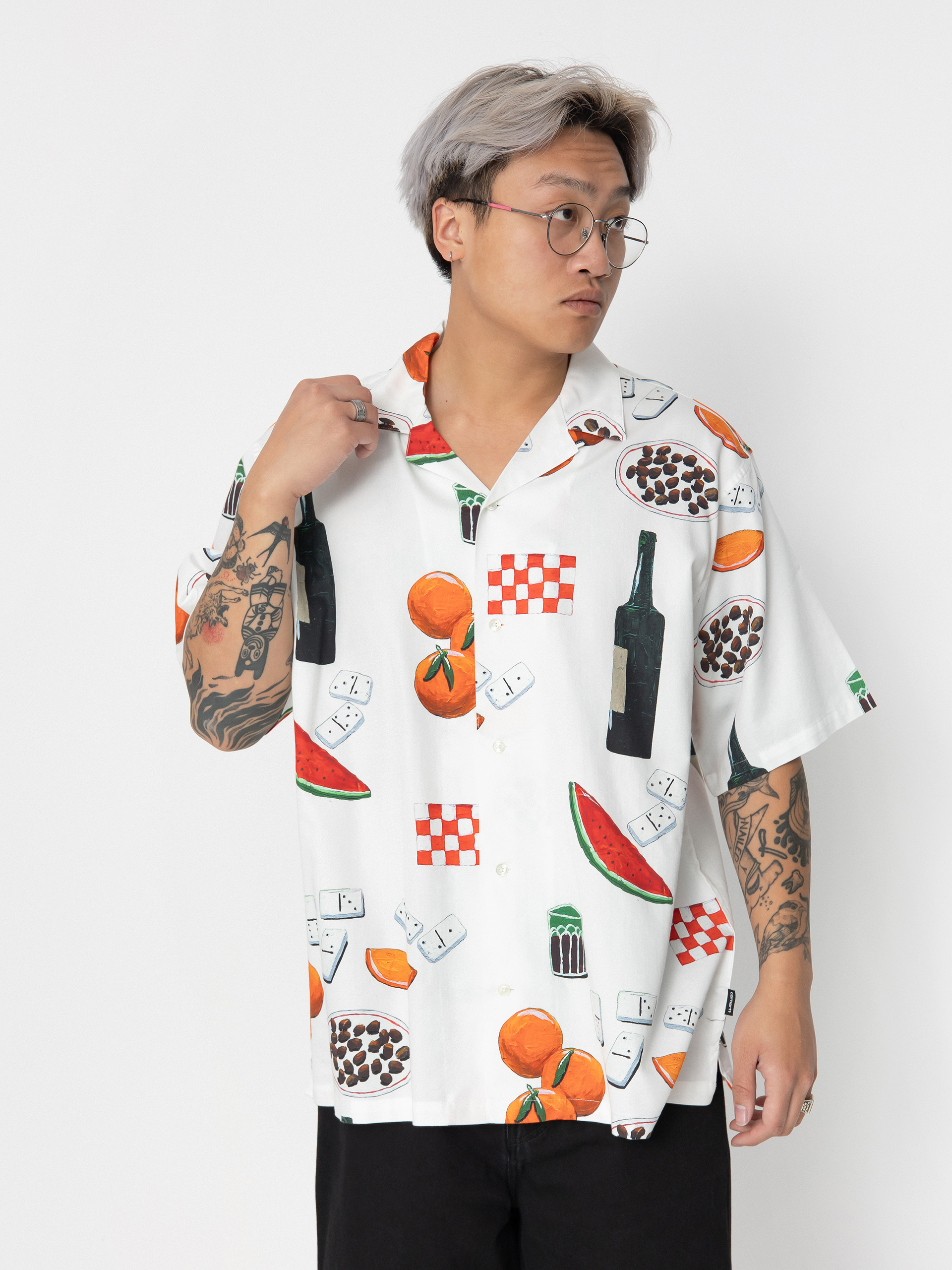 Carhartt WIP Isis Maria Dinner Shirt (isis maria dinner print/white)