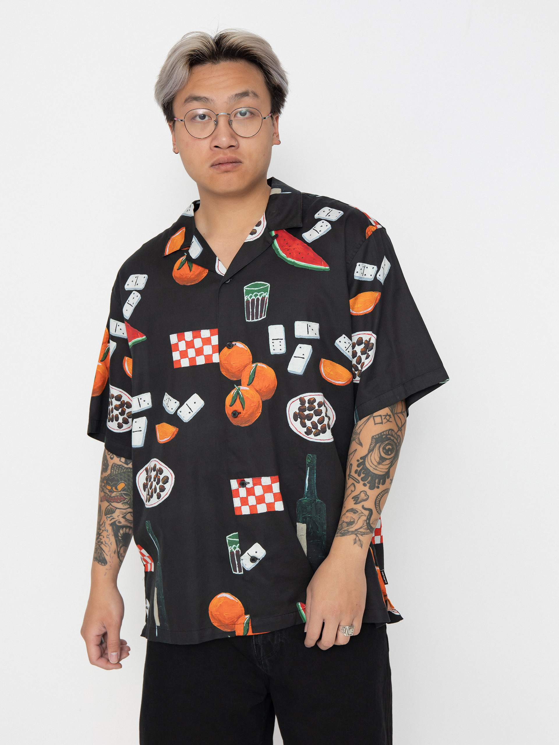 Carhartt WIP Isis Maria Dinner Shirt (isis maria dinner print/black)