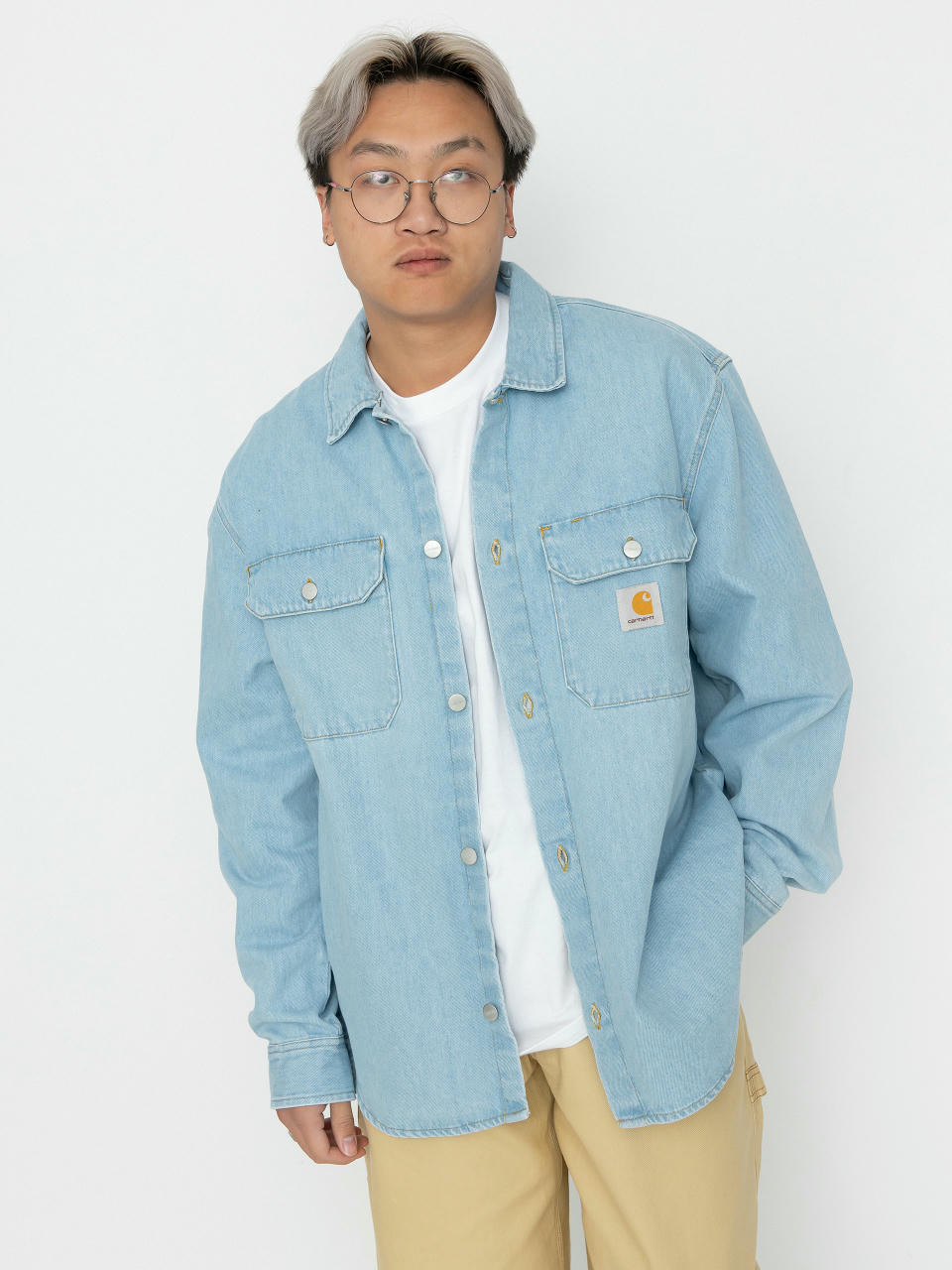 Carhartt WIP Harvey Hemd (blue)