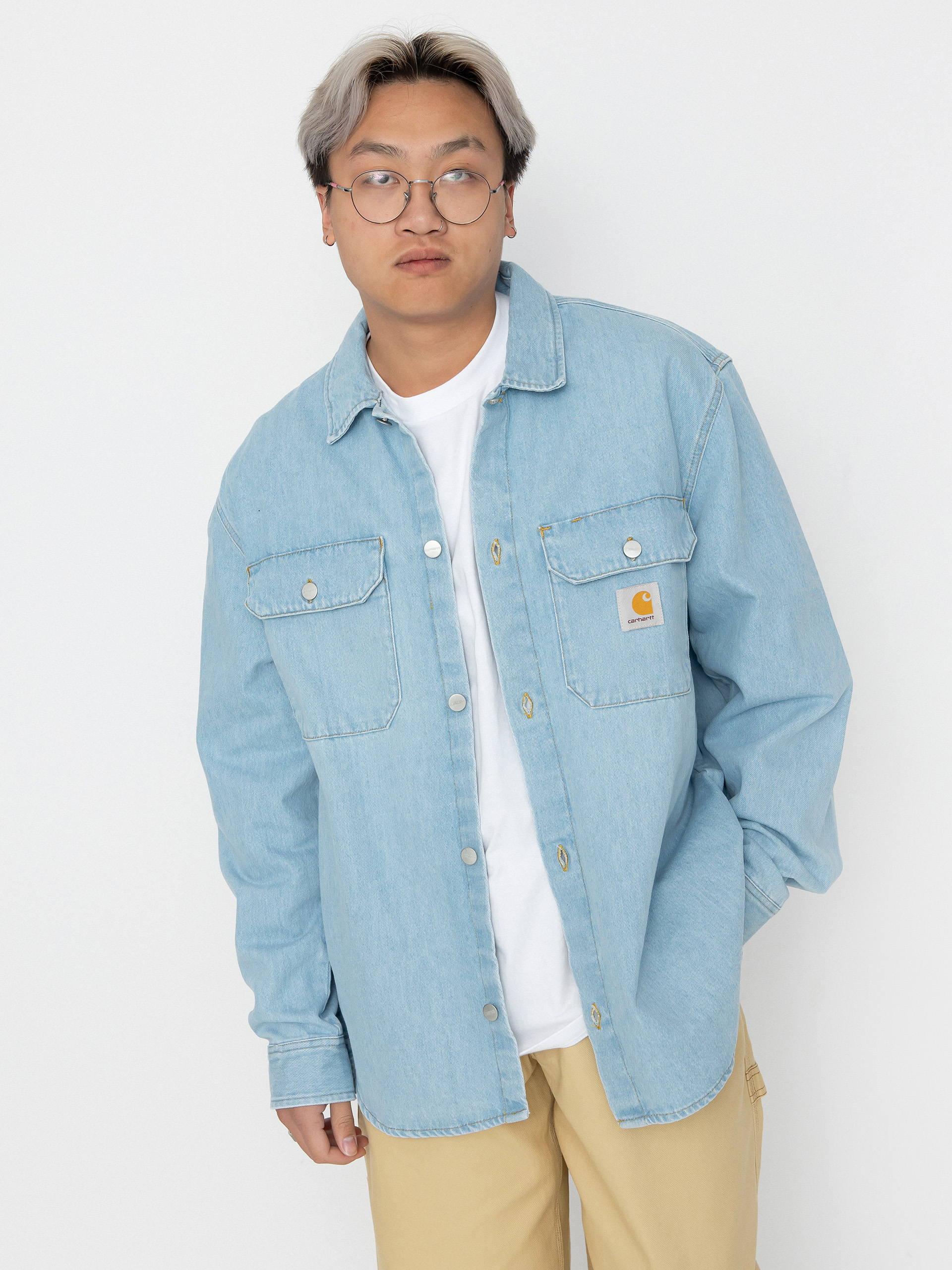 Carhartt WIP Harvey Hemd (blue)