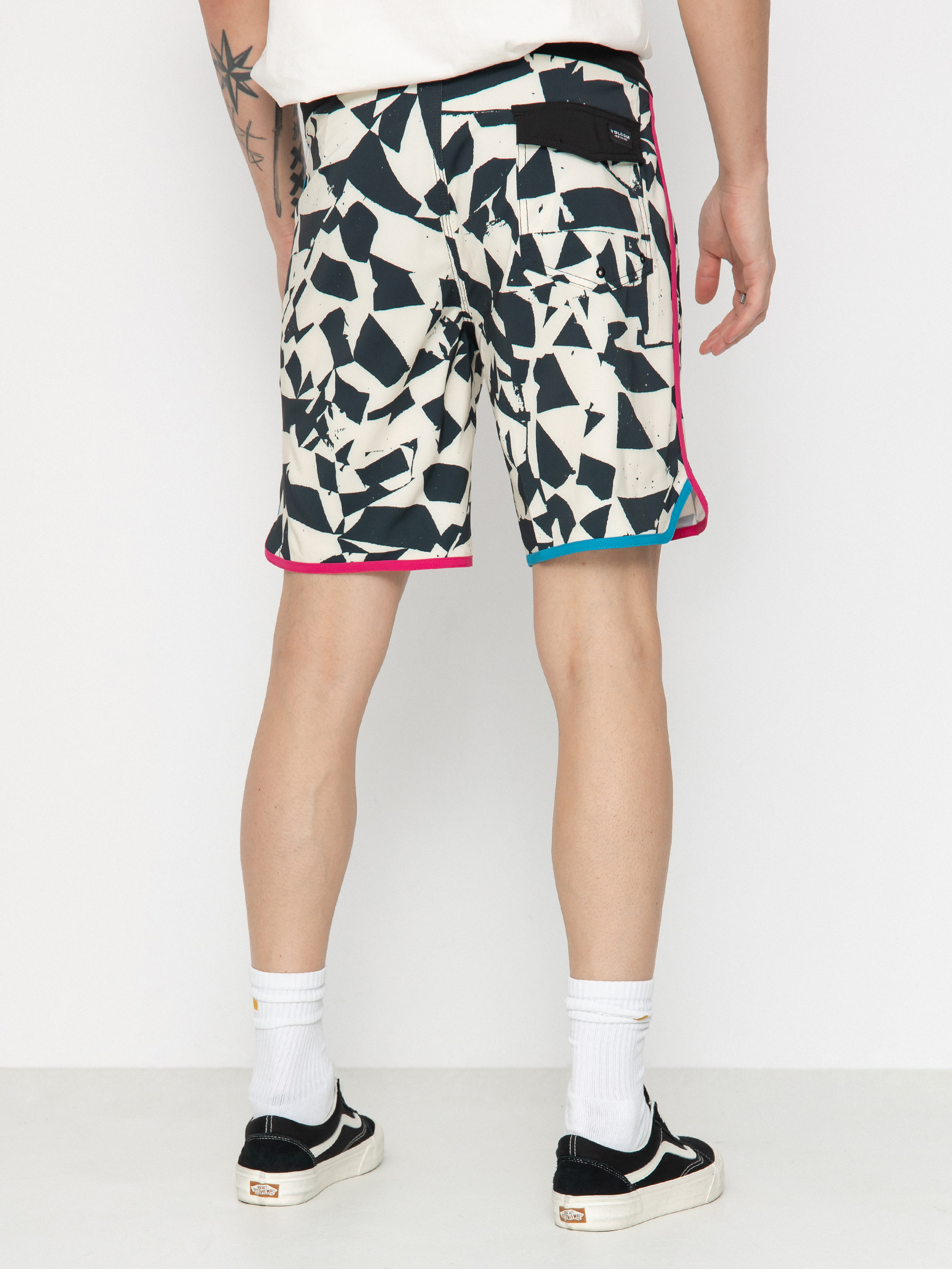 Volcom Boardshorts Lido Print Scallop Mod 19 (black white)