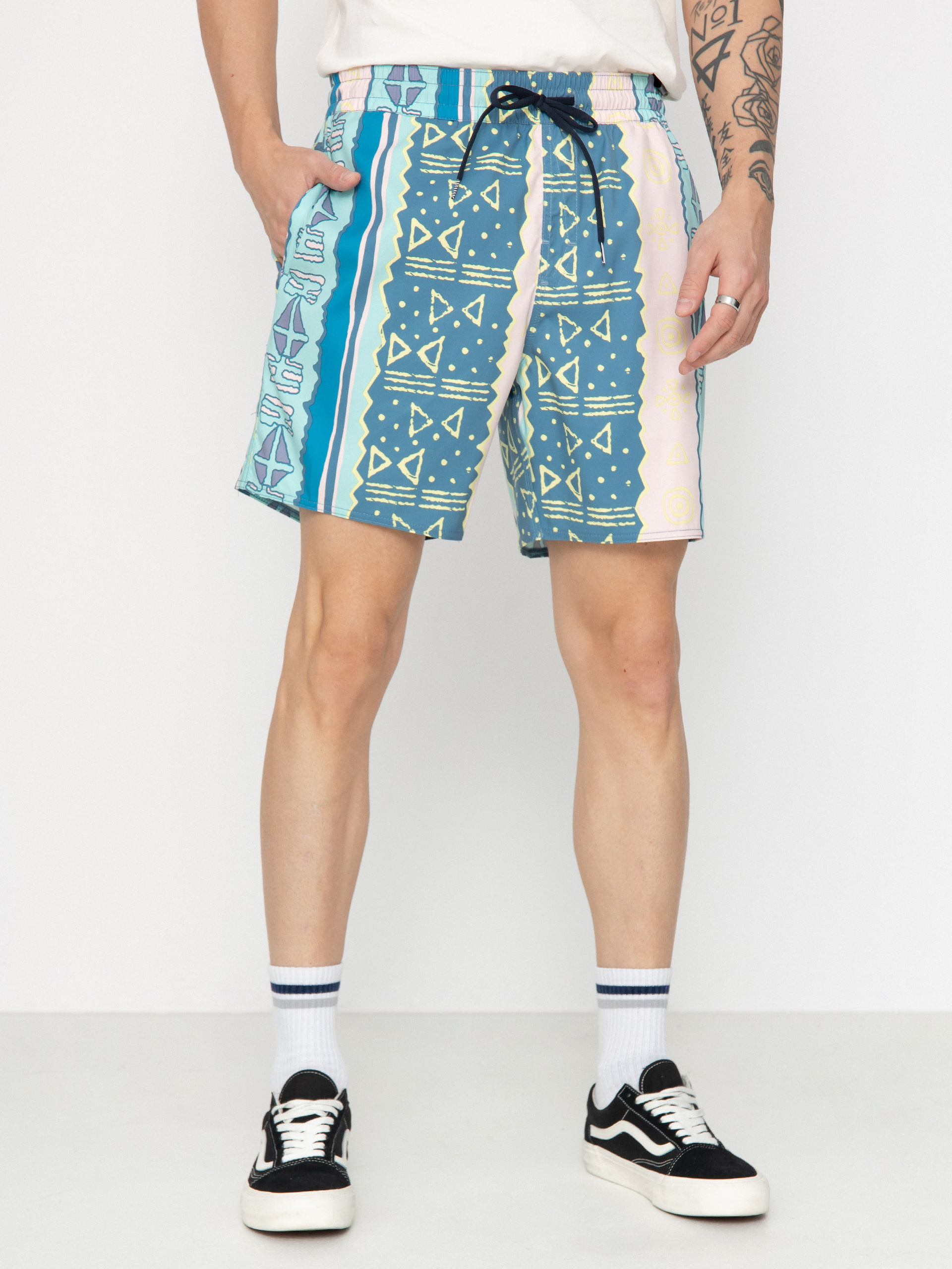 Volcom Lido Print 17 Shorts (crete blue)