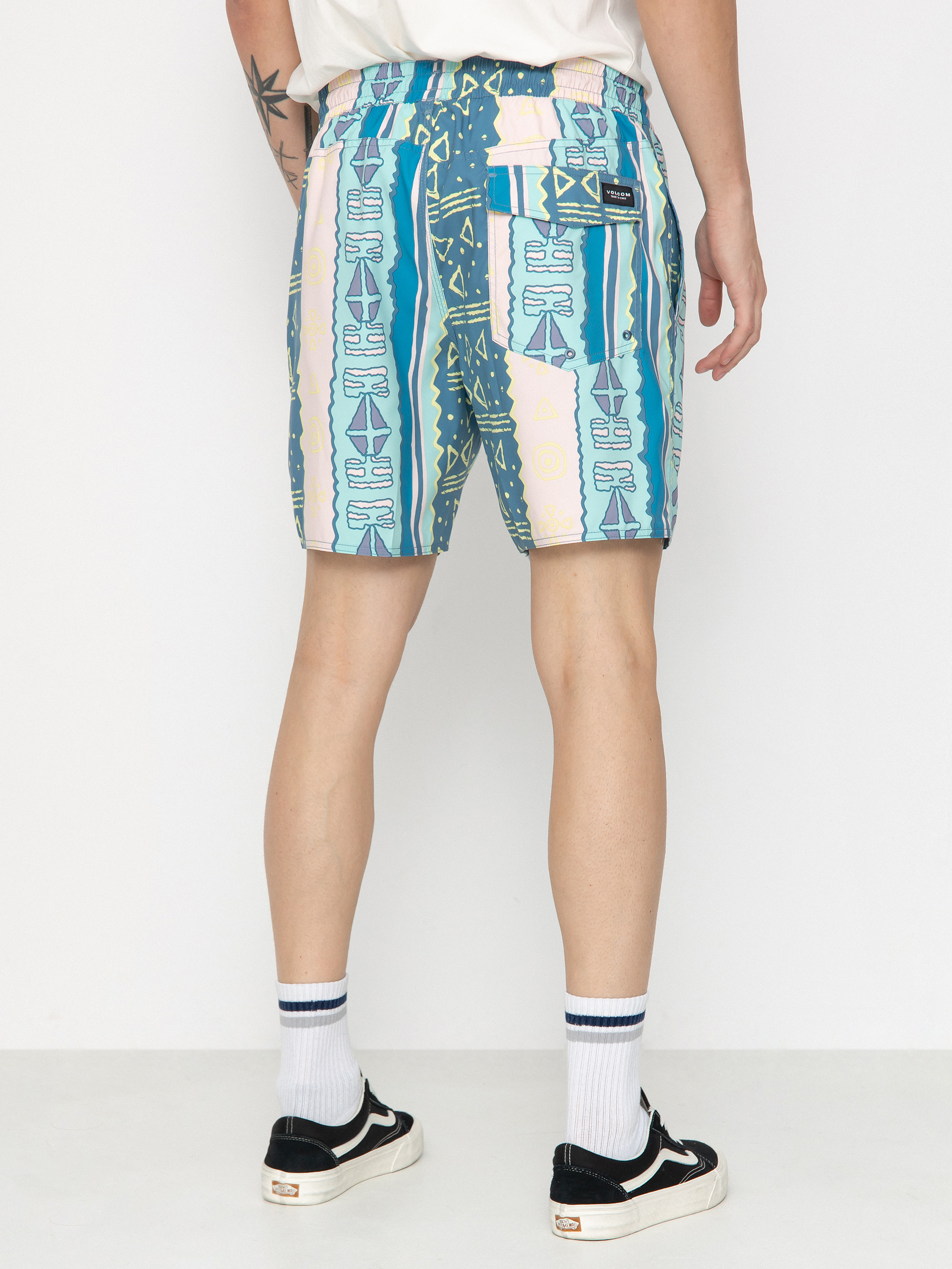 Volcom Lido Print 17 Shorts (crete blue)
