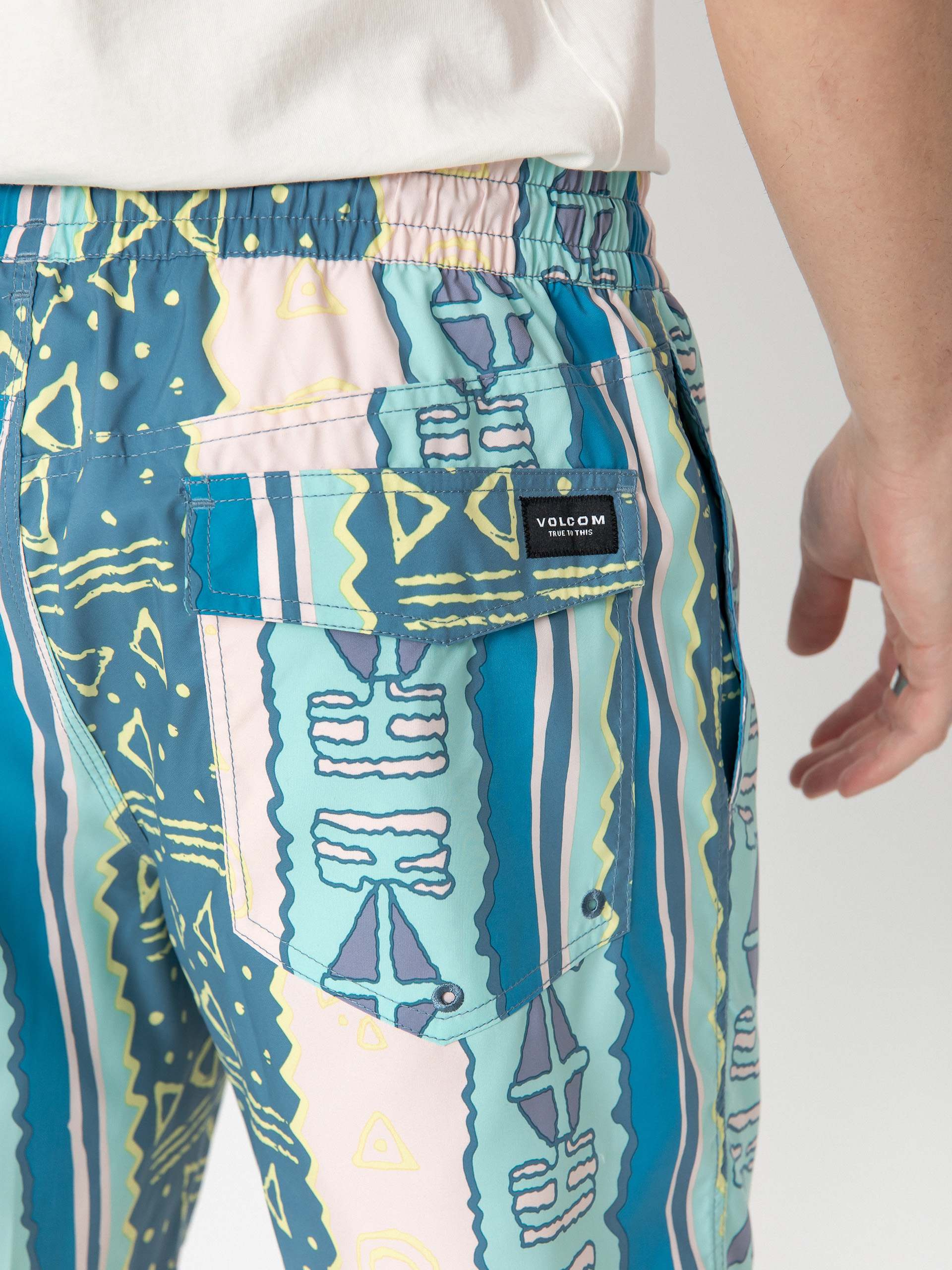 Volcom Lido Print 17 Shorts (crete blue)