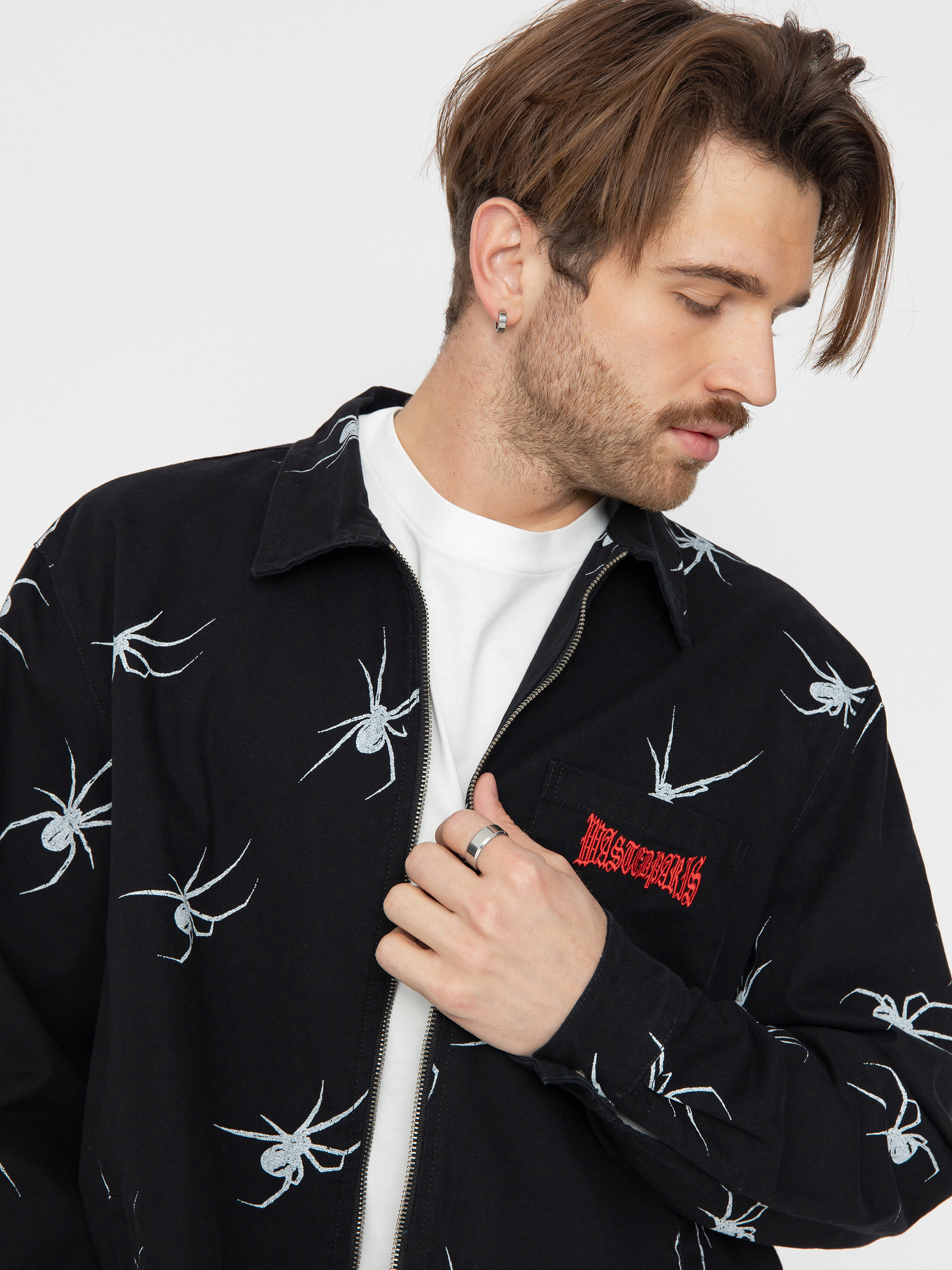 Wasted Paris Over Shirt Zip Sick Jacket (black)