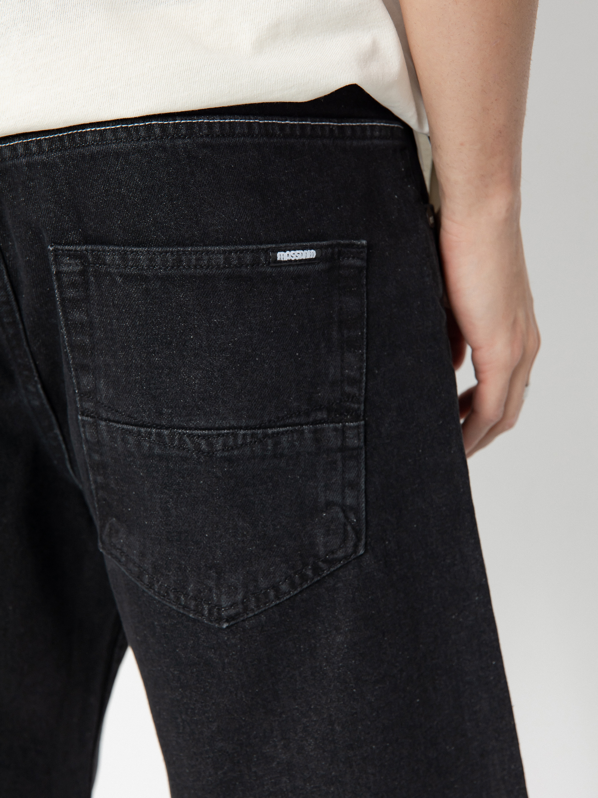 MassDnm Jeans Slang Shorts (black washed)