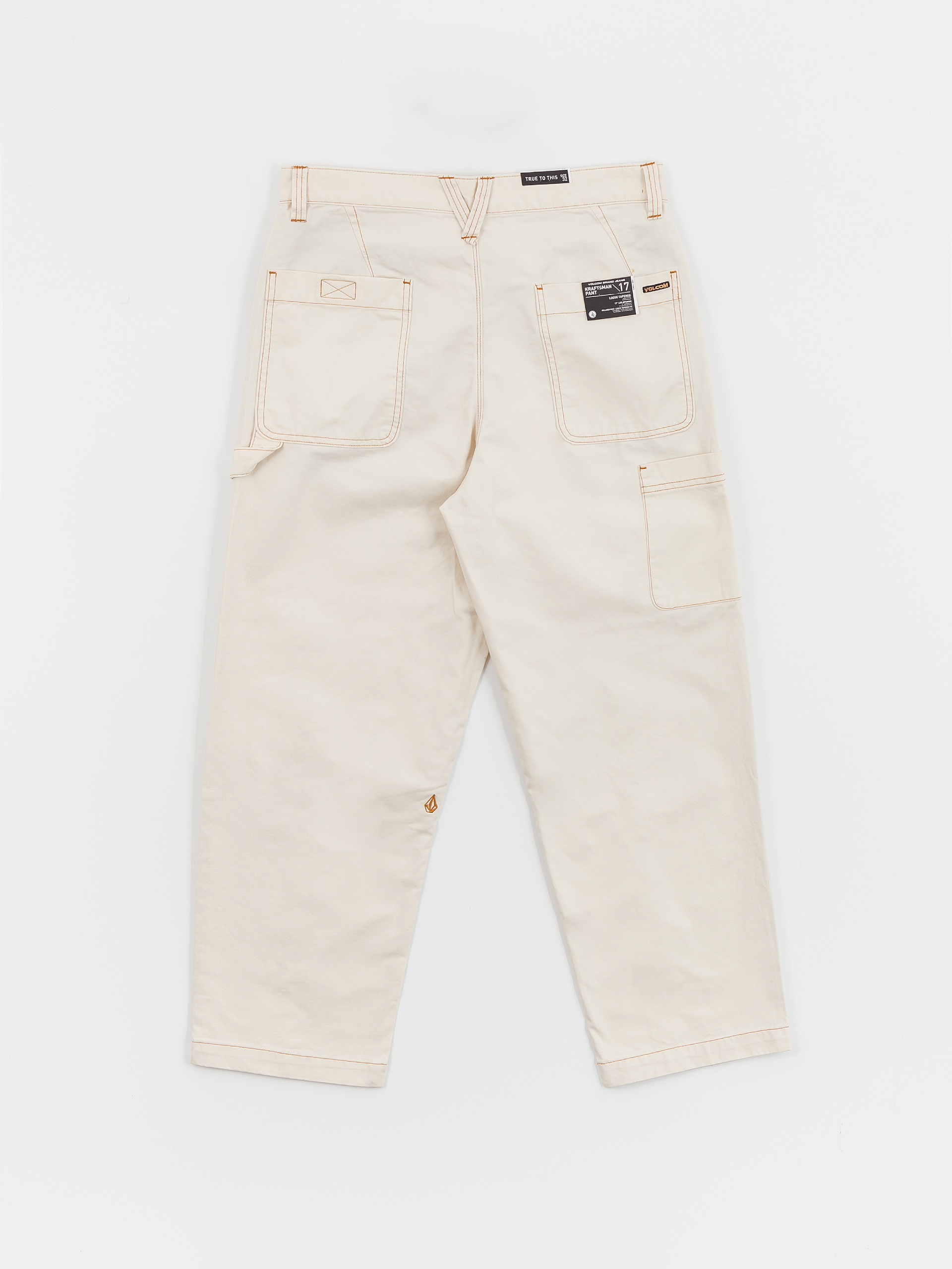 SALSATION slim fit pants　dirty White M Volcom Kraftsman Pants - white (dirty white)