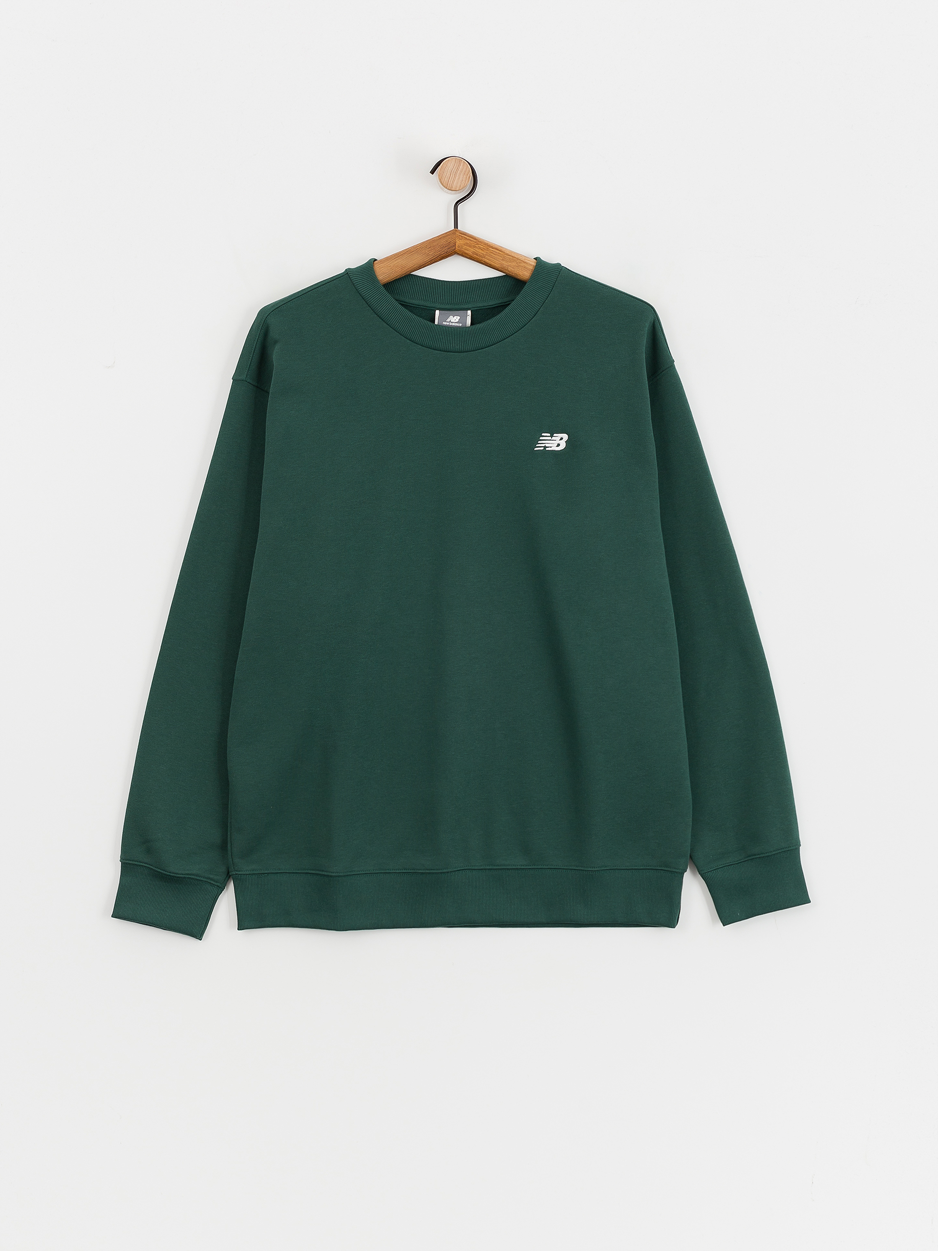 New Balance Small Logo French Terry Sweatshirt - green (night green)