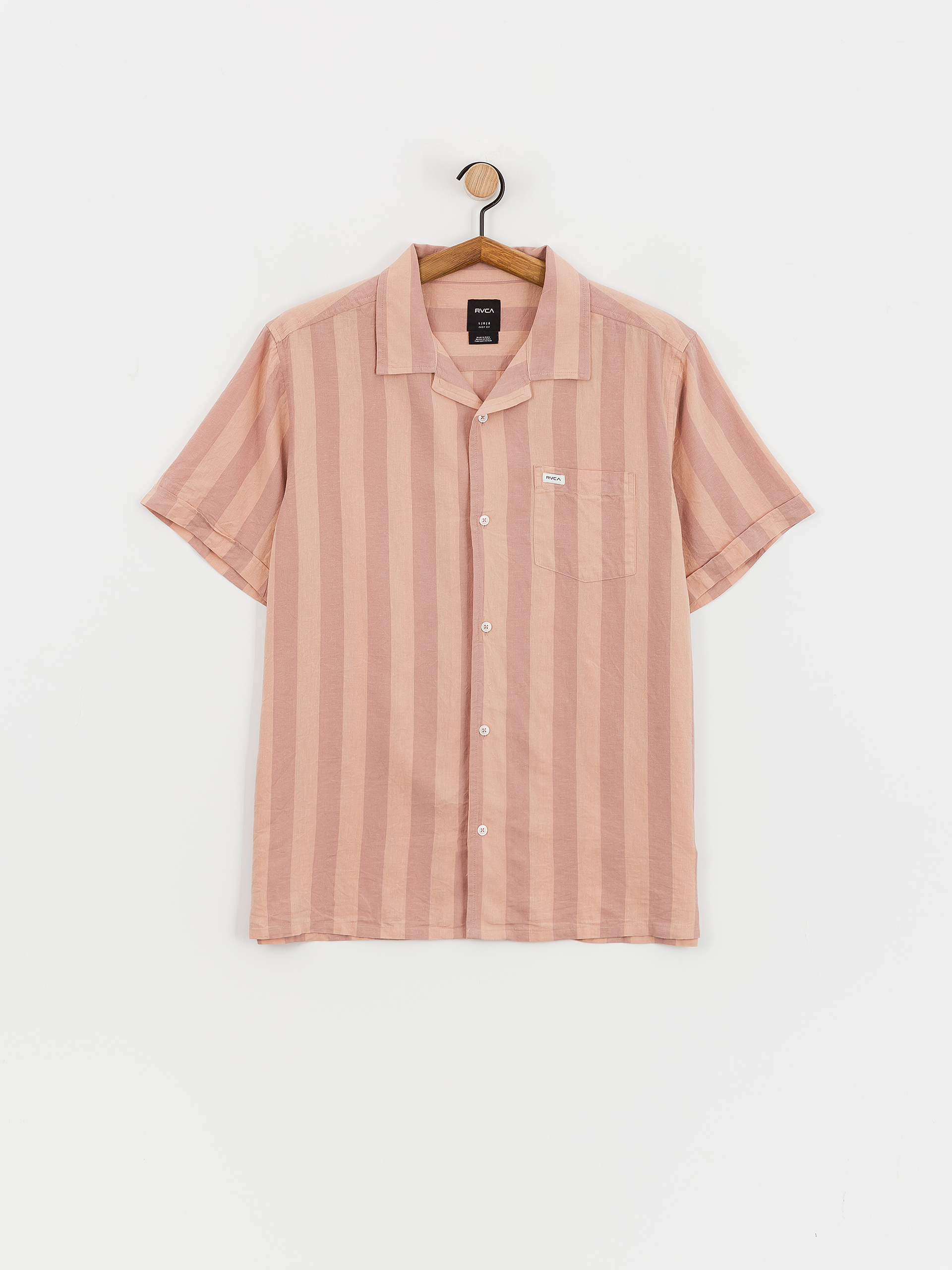 RVCA Love Stripe Hemd (palomino grey)