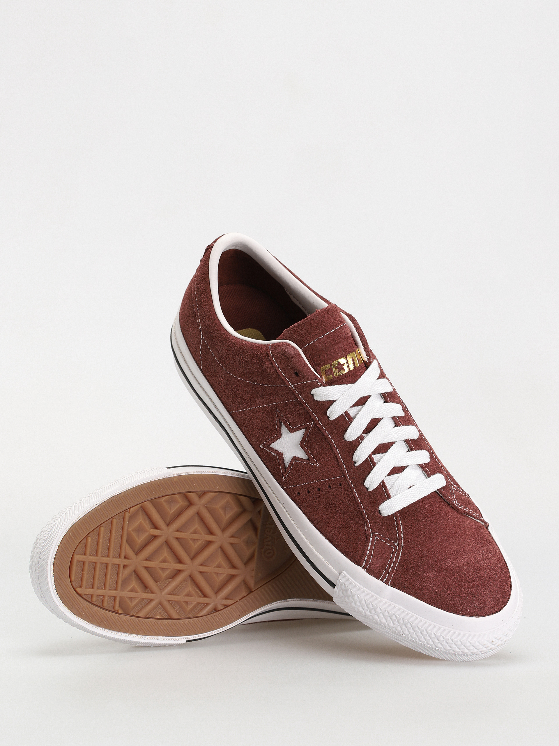 Converse One Star Pro Ox Schuhe Braun pueblo brown white