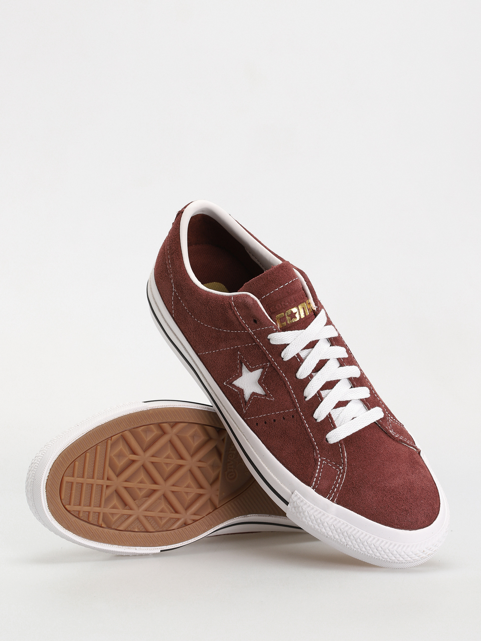 Converse One Star Pro Ox Shoes brown pueblo brown white