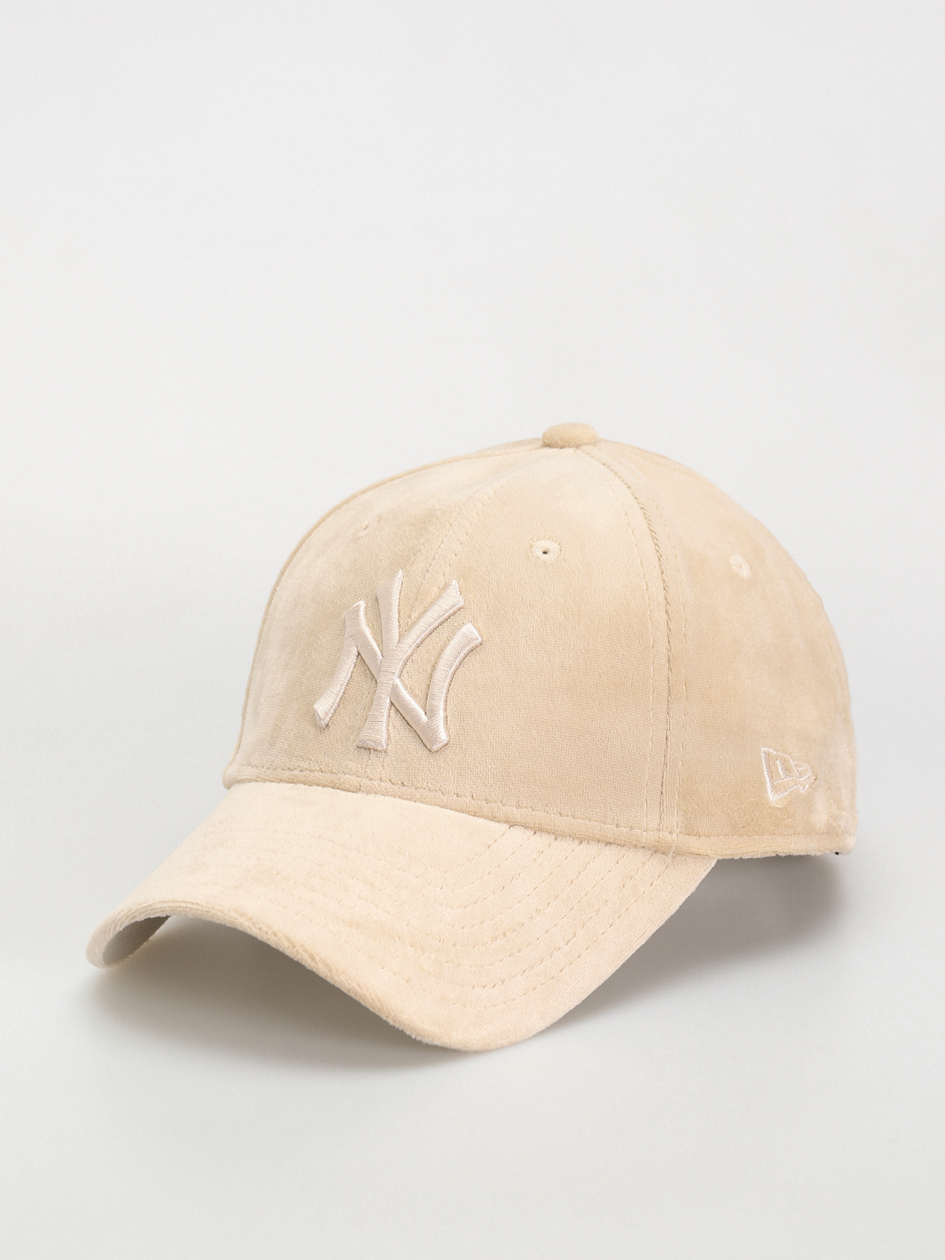 【NEW ERA】9FORTY ベロア ラインストーン NY Yankees キャップ New Era Cap Velour 9Forty New York Yankees Wmn - brown, grey