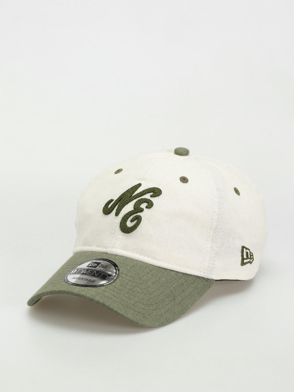 New Era Cap Linen Script 9Twenty (white/green)