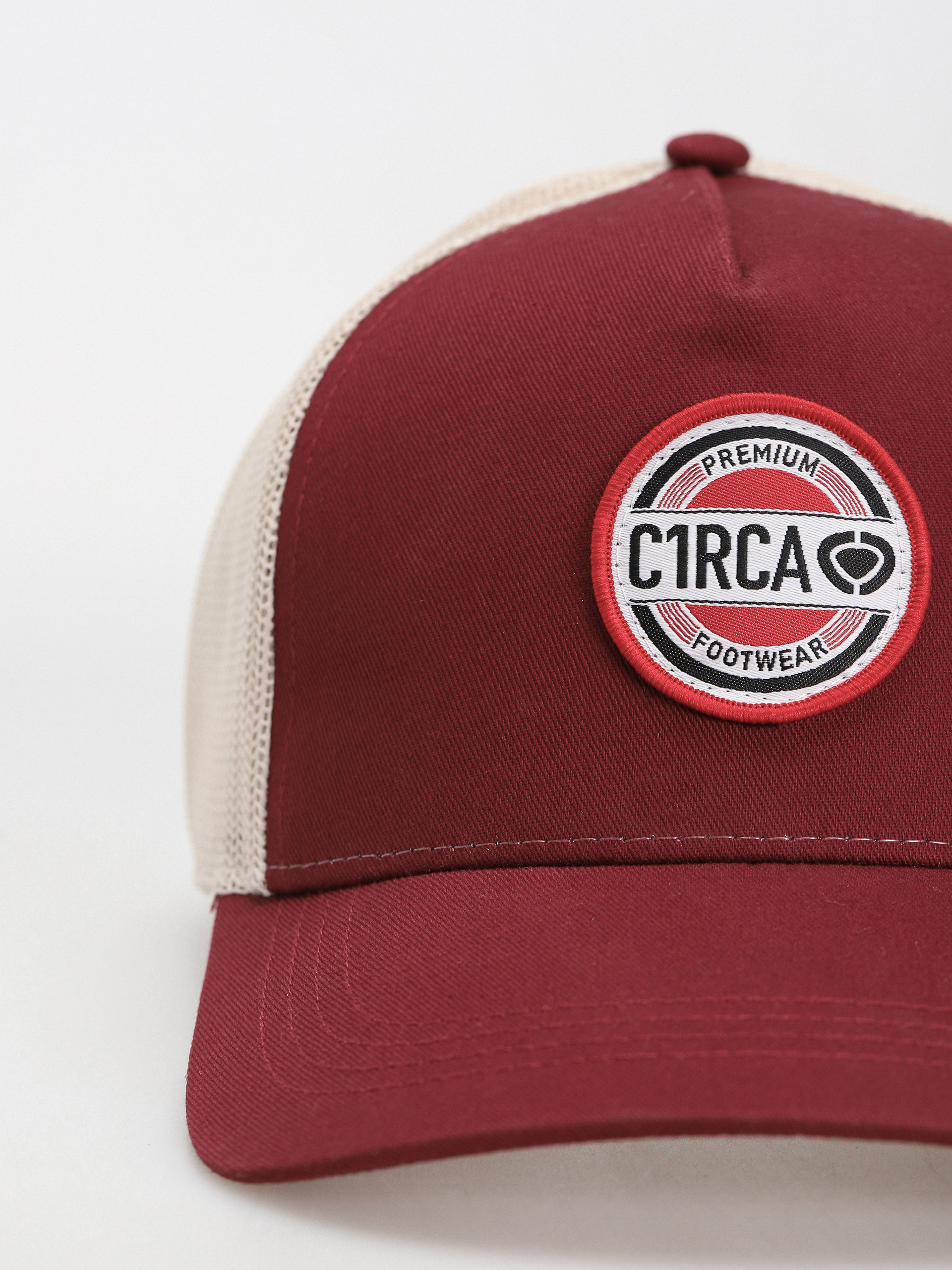Circa Cap Premium Rapper Cap (burgundy/stone)