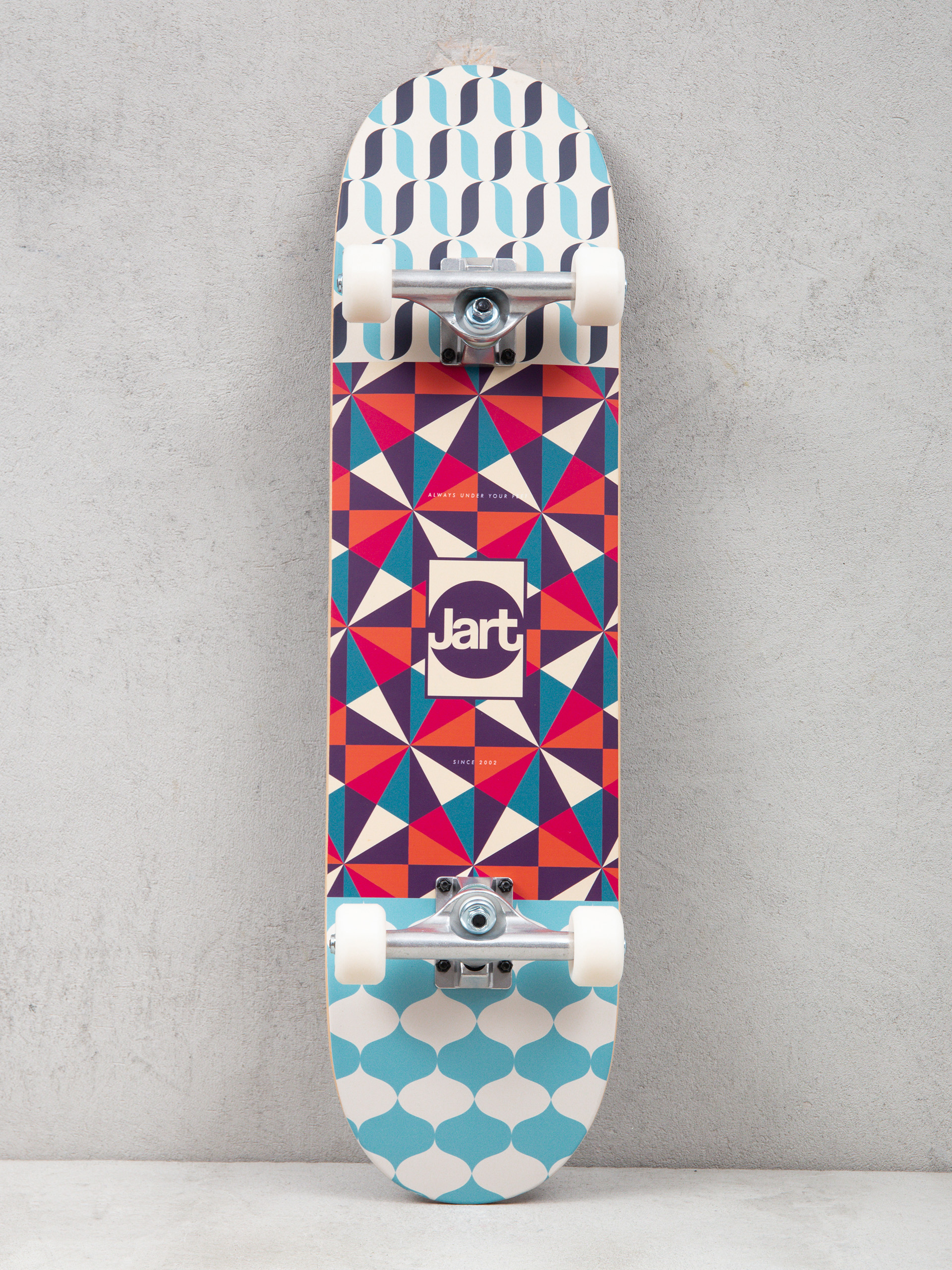 Jart Ikat Skateboard (teal/brown/red)