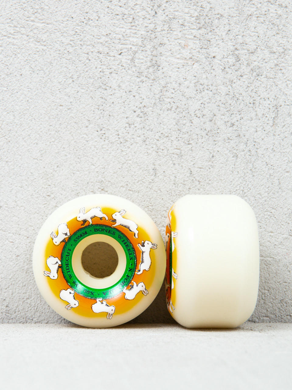 Bones X Formula Runny Bunny V5 Wide Cut 99A Rollen (white/orange)