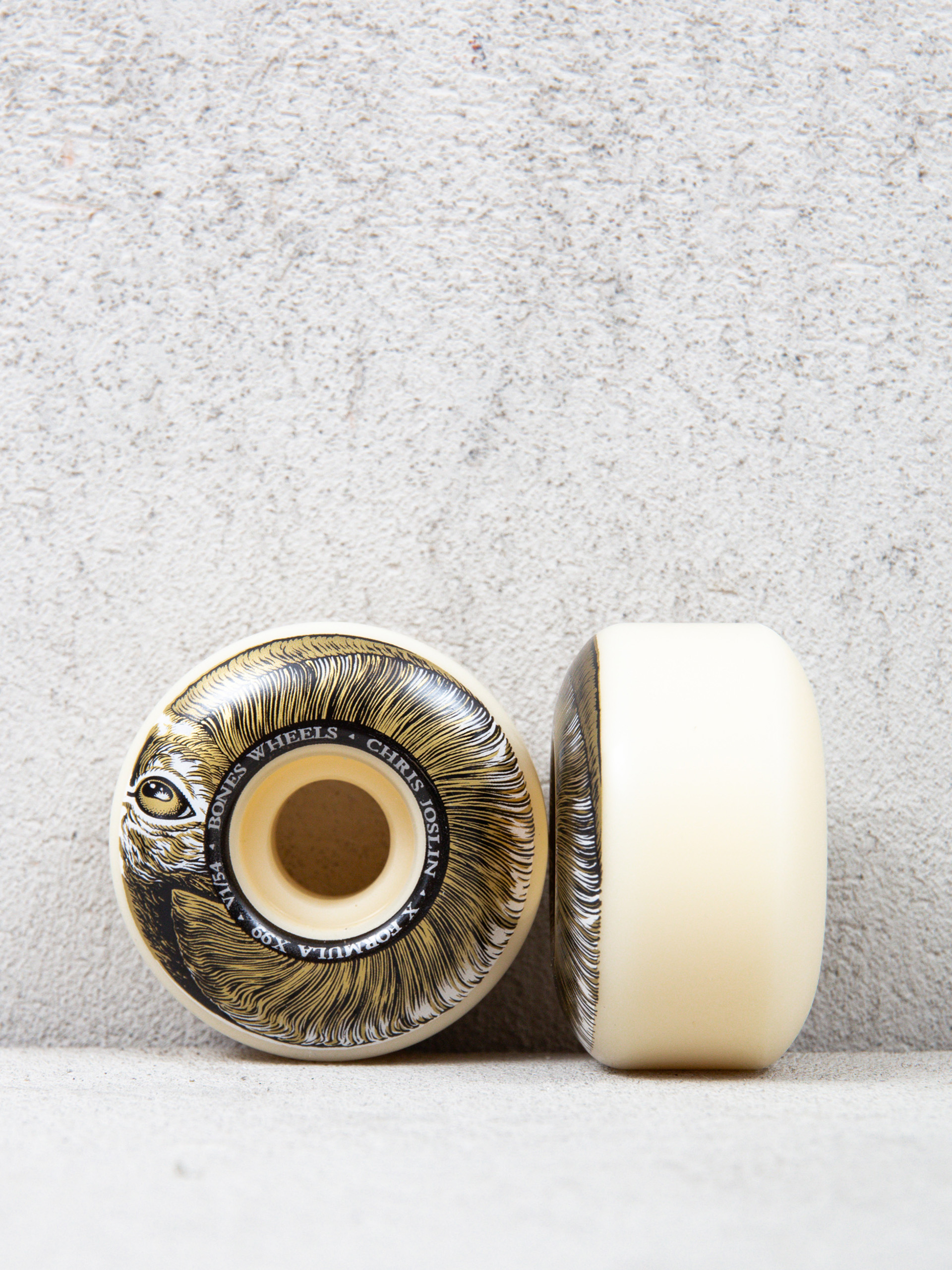 Bones X Formula Joslin Rampage V1 Standard 99A Rollen (white/gold/black)