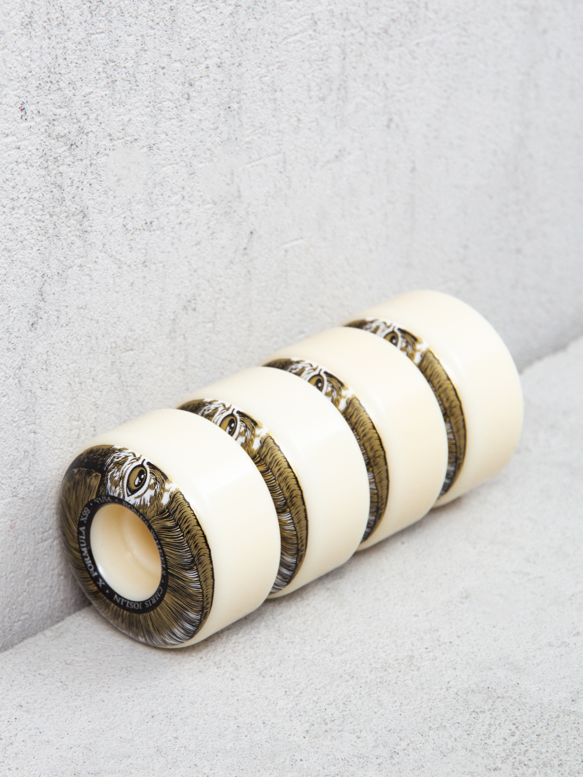 Bones X Formula Joslin Rampage V1 Standard 99A Rollen (white/gold/black)