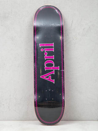 April Skateboards Logo Deck (pink/black)
