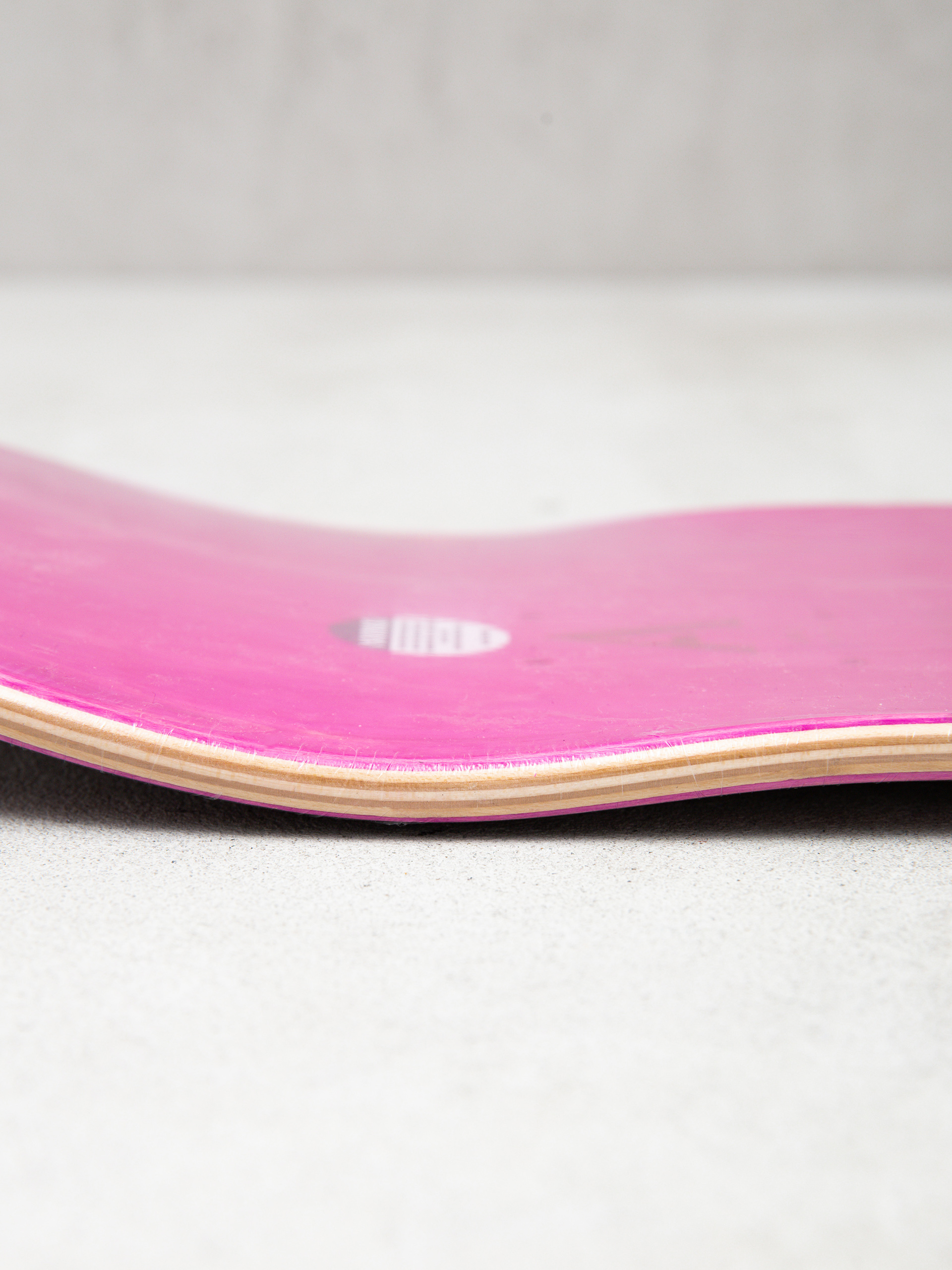 April Skateboards Logo Deck (pink/black)