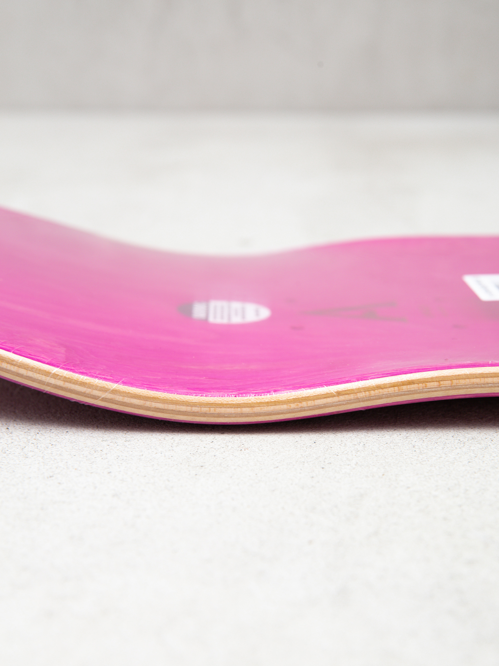 April Skateboards Logo Deck (black/pink)