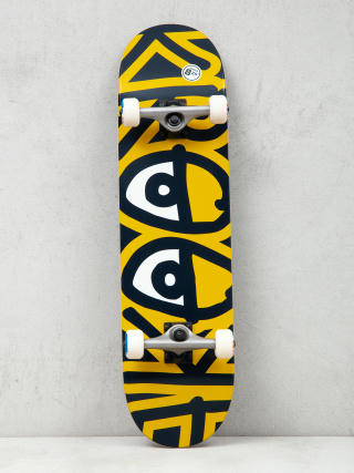 Krooked Tm Big Eyes Skateboard (yellow/black)