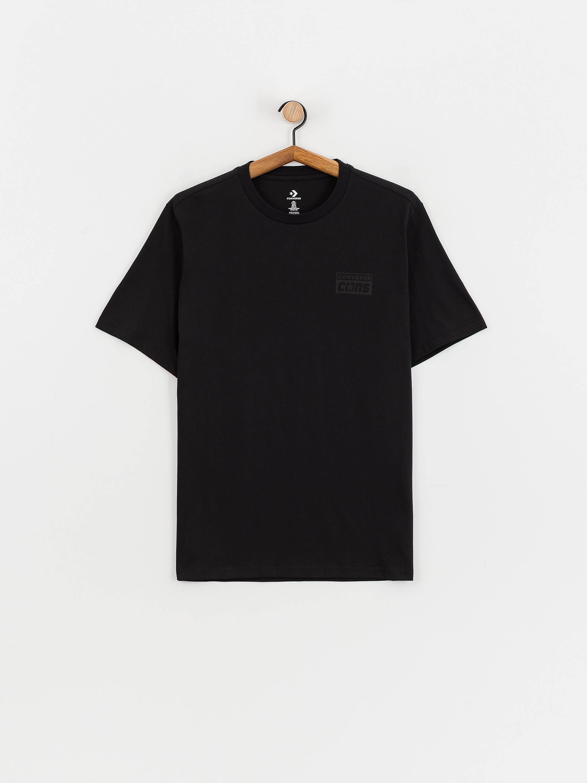 Black converse shirt best sale