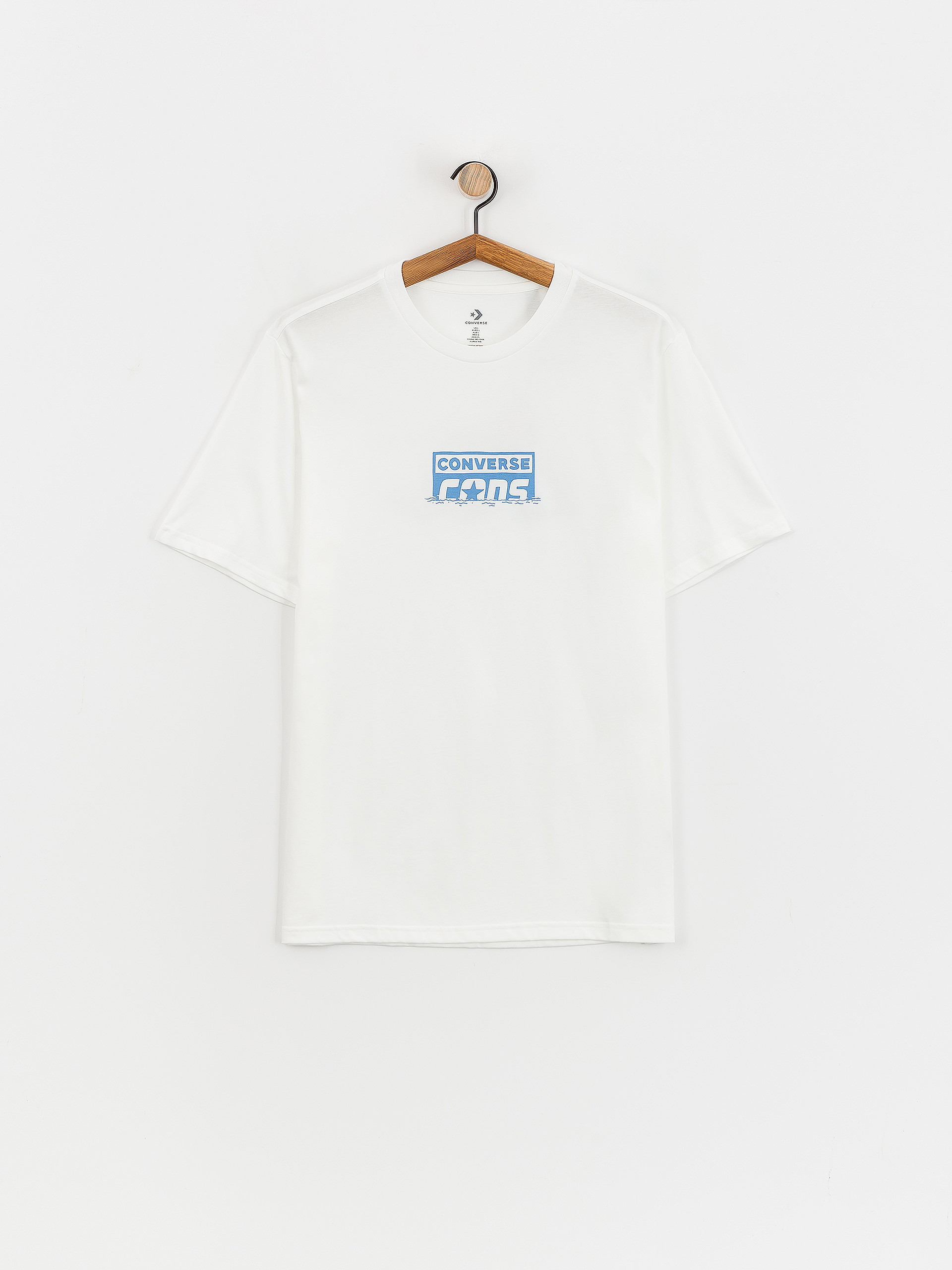 Converse white t shirt best sale