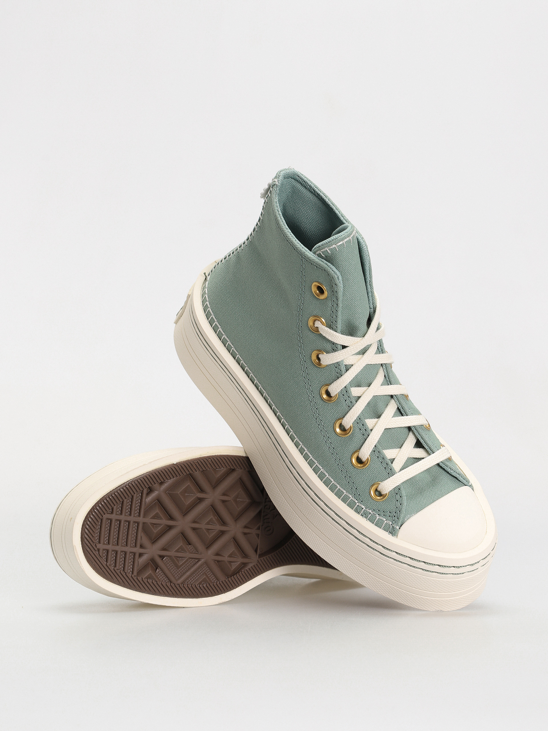 (M-12) fashion Chuck Taylor All StarnCX High 'Beige Green'