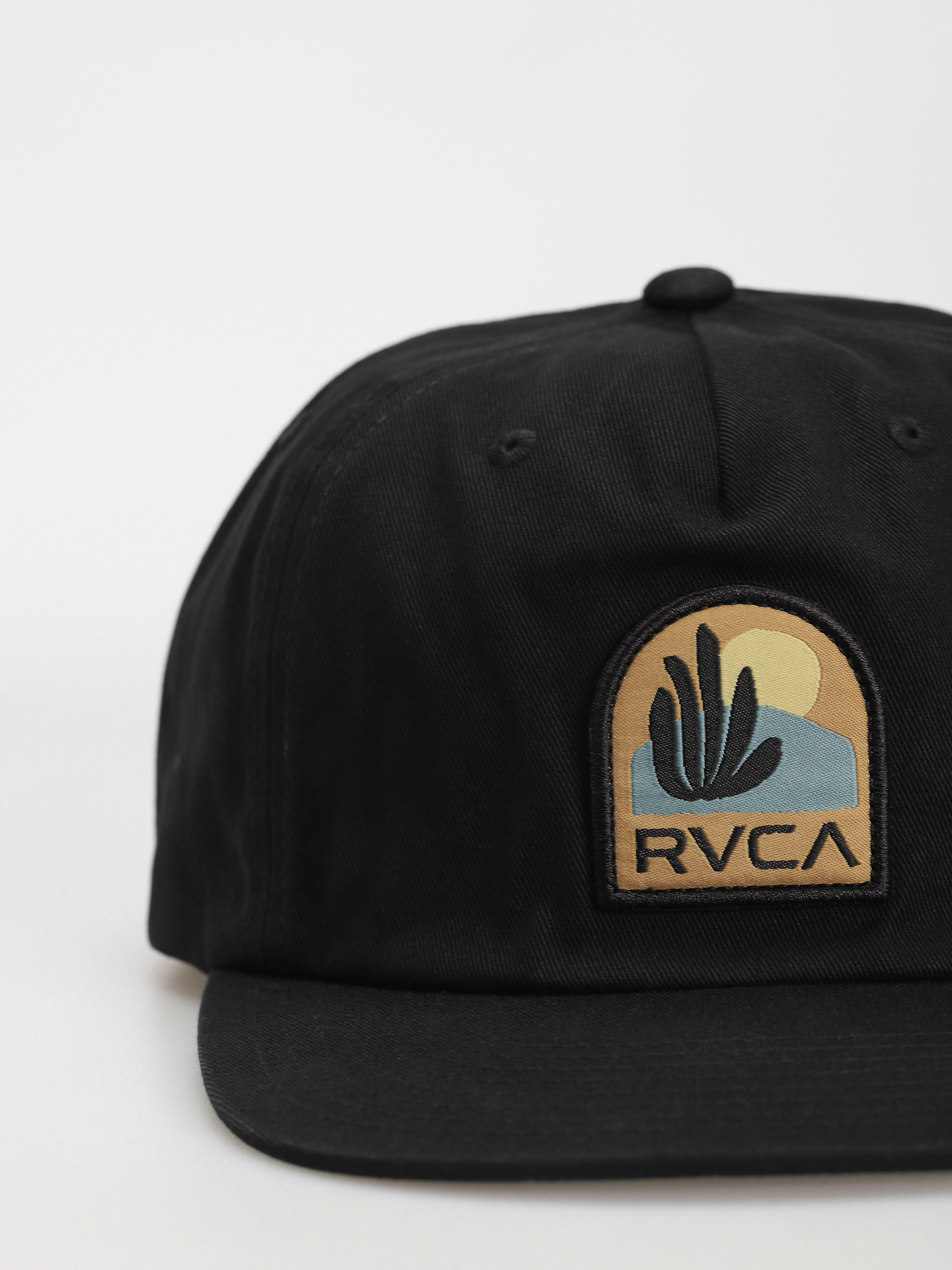 RVCA Paper Cuts Snapback Cap (black)