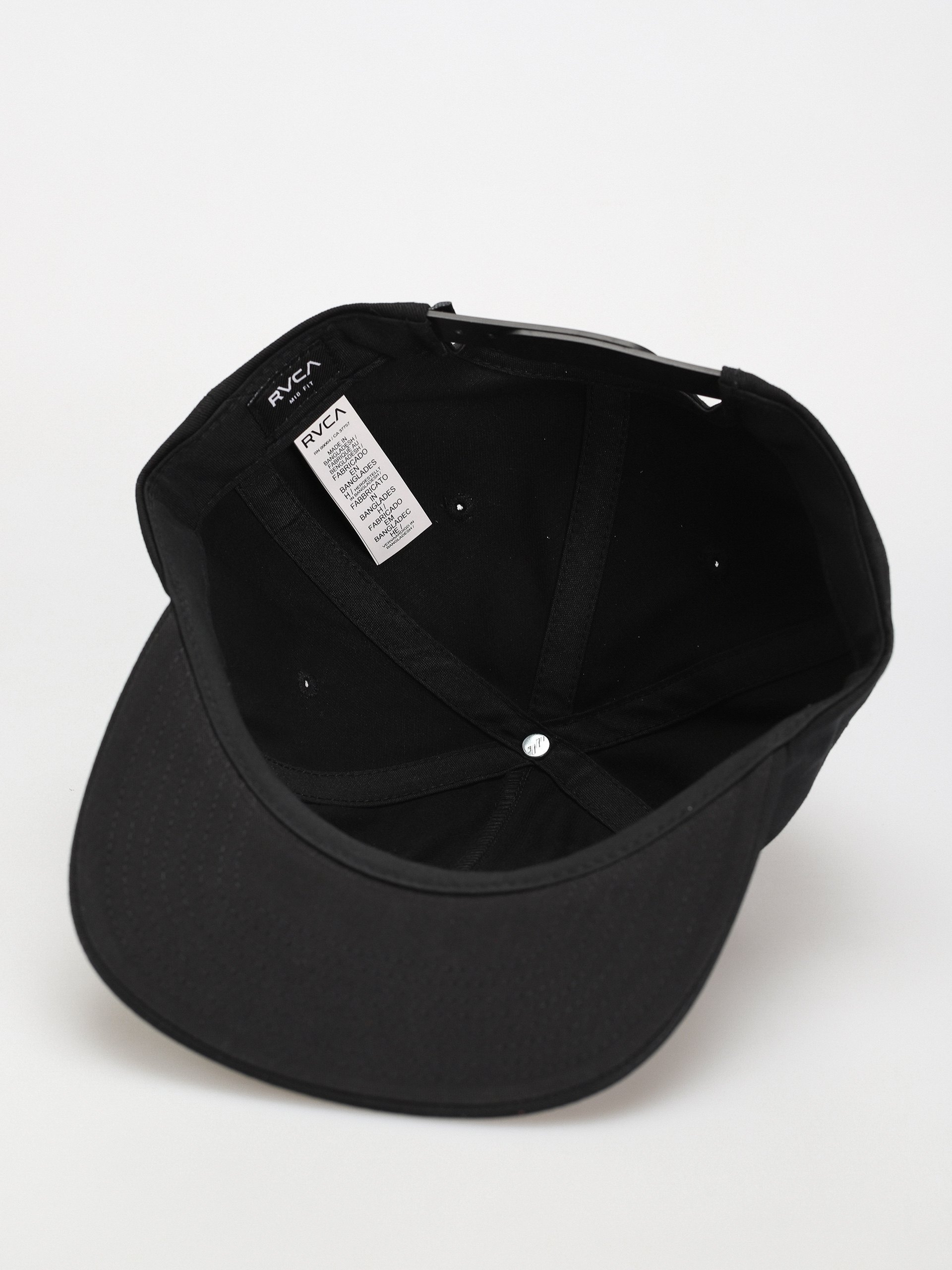 RVCA Paper Cuts Snapback Cap (black)
