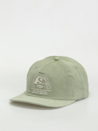 RVCA Preacher Snapback Cap (granite green)