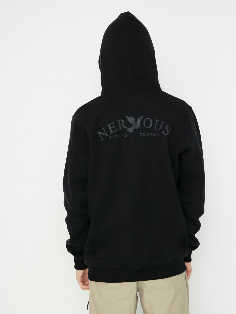 Nervous Hoodie Small Classic Arc HD (black/black)