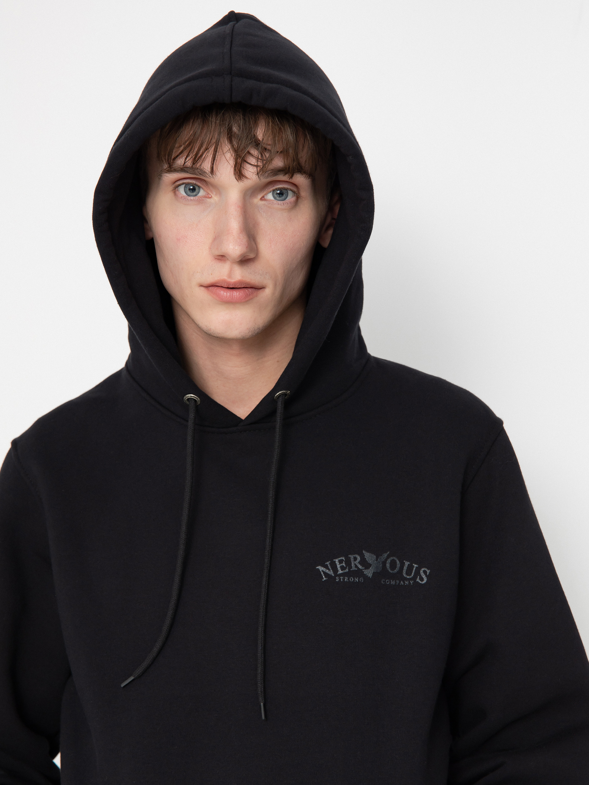 Nervous Hoodie Small Classic Arc HD (black/black)