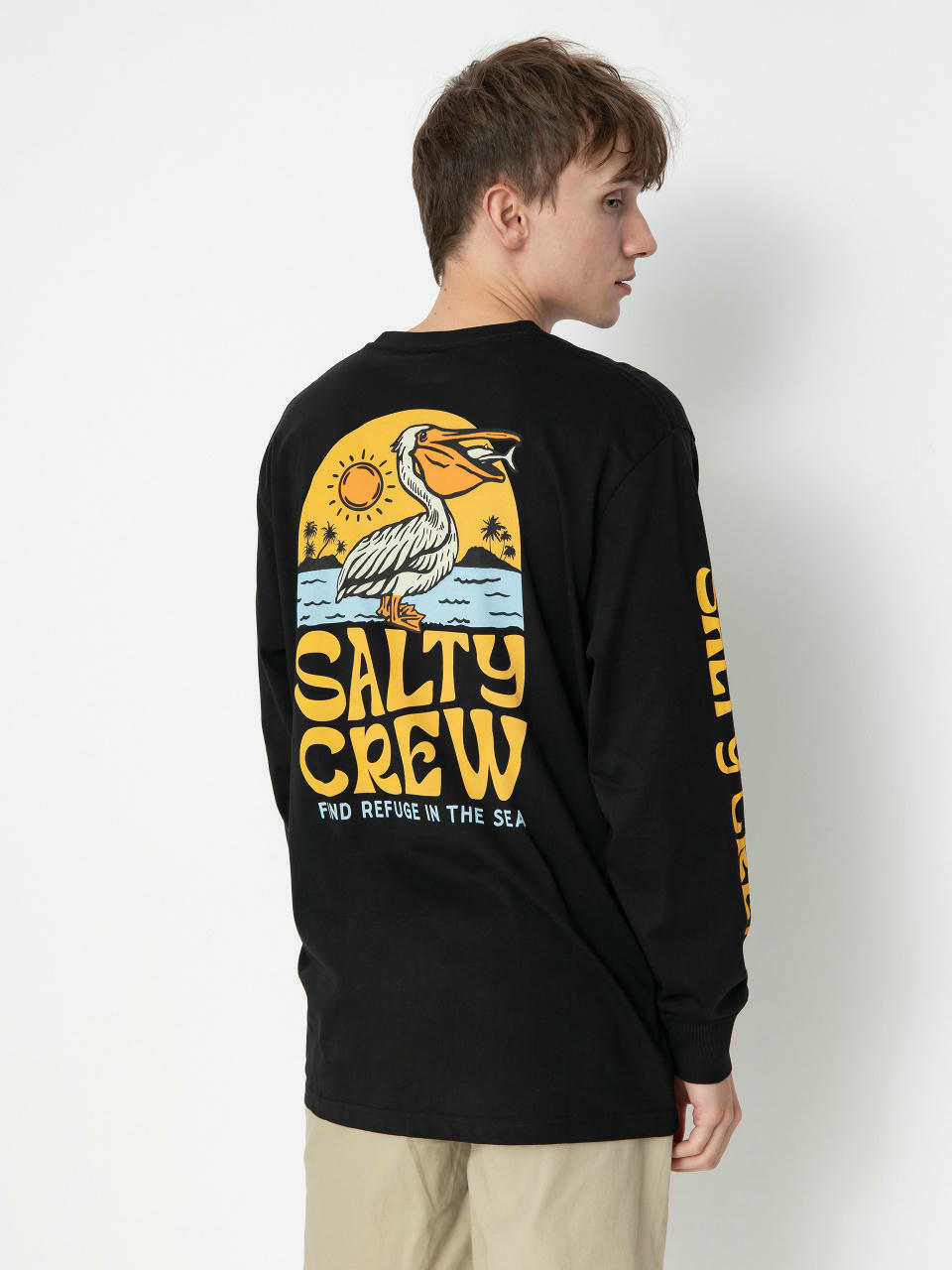 Salty Crew Longsleeve Seaside Standard (black)