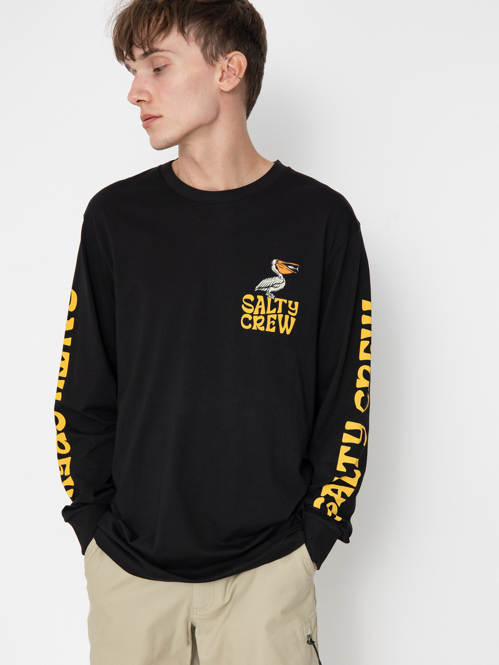 Salty Crew Longsleeve Seaside Standard (black)