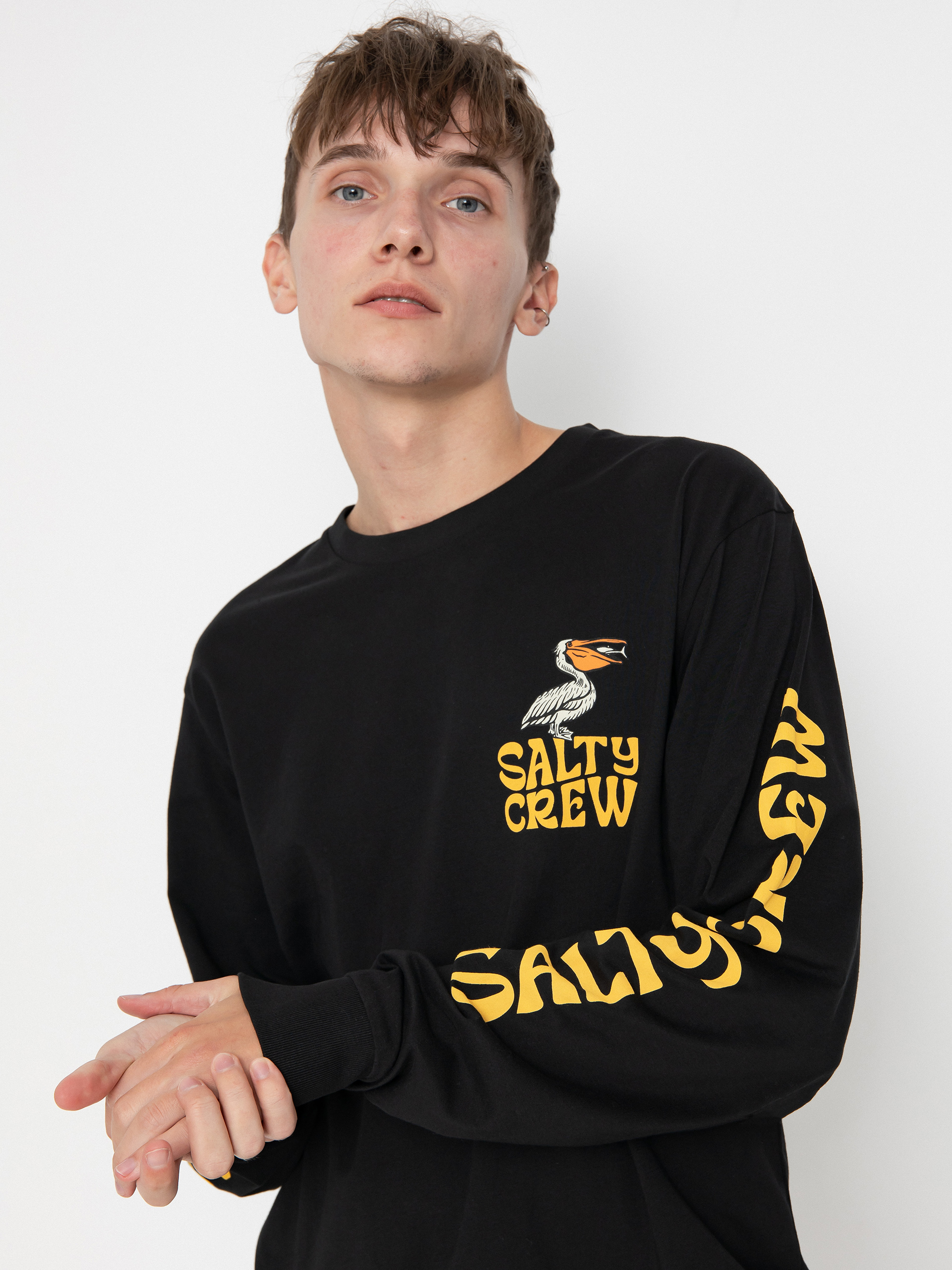 Salty Crew Longsleeve Seaside Standard (black)