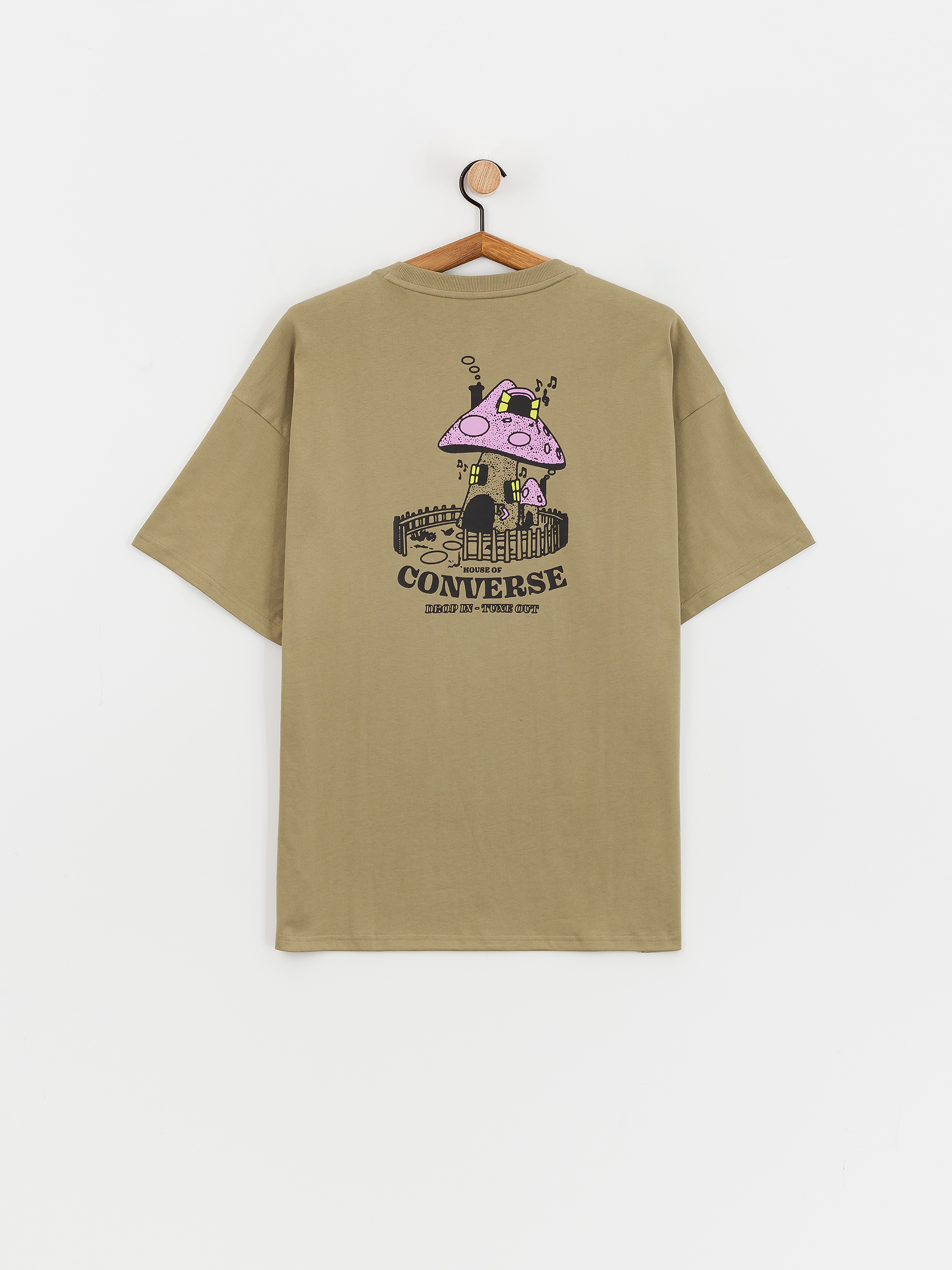 Converse Mushroom House T-Shirt (olive/white)